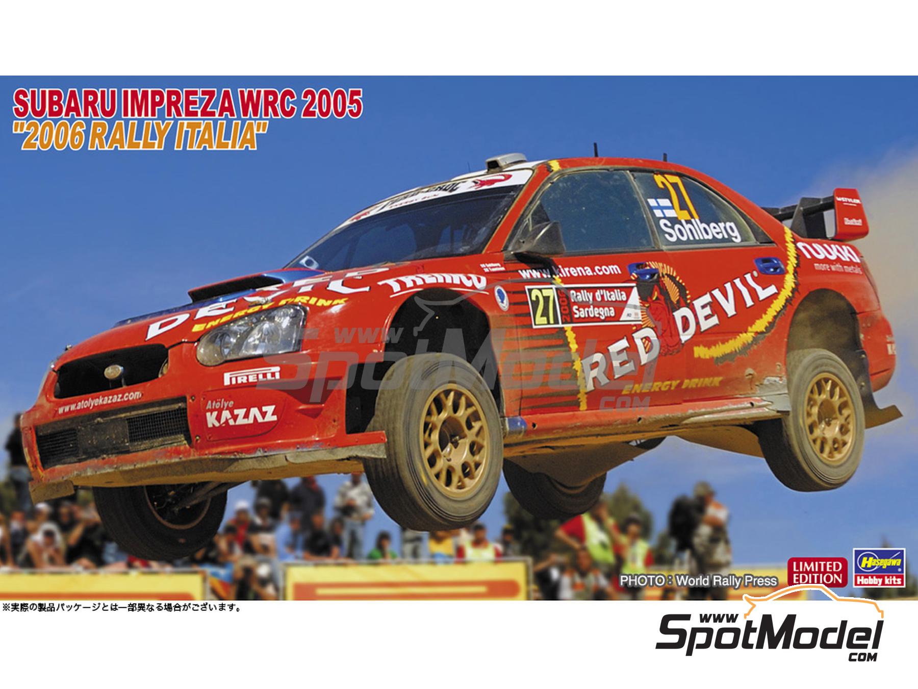 Hasegawa 20614 Car scale model kit 1/24 scale Subaru Impreza WRC 2005 Atolye Kazaz Team