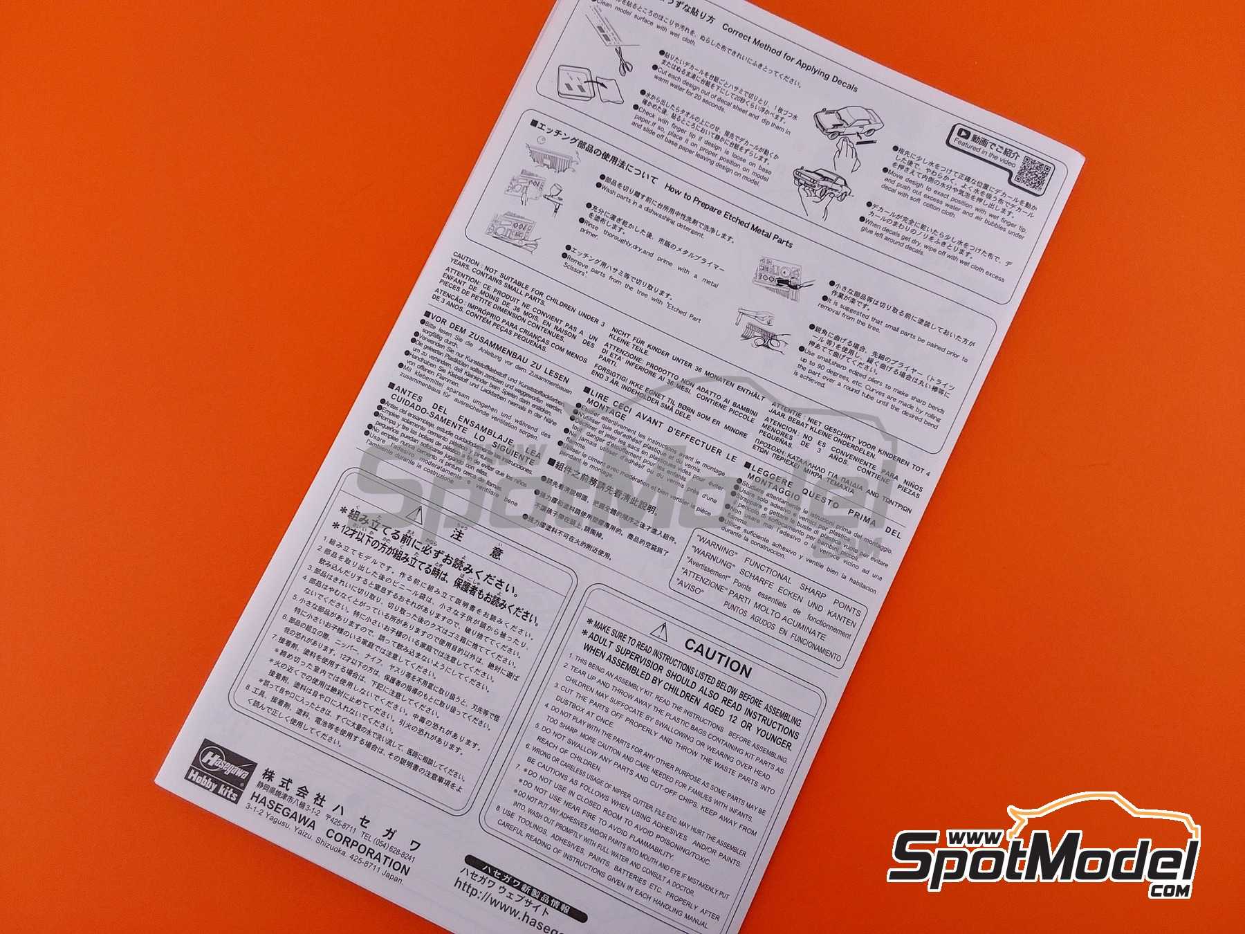 Image 7: Subaru Legacy RS Subaru Technica International Team sponsored by Castrol - New Zealand Rally 1990 | Car scale model kit in 1/24 scale manufactured by Hasegawa (ref.&nbsp;20636, also 4967834206366)
