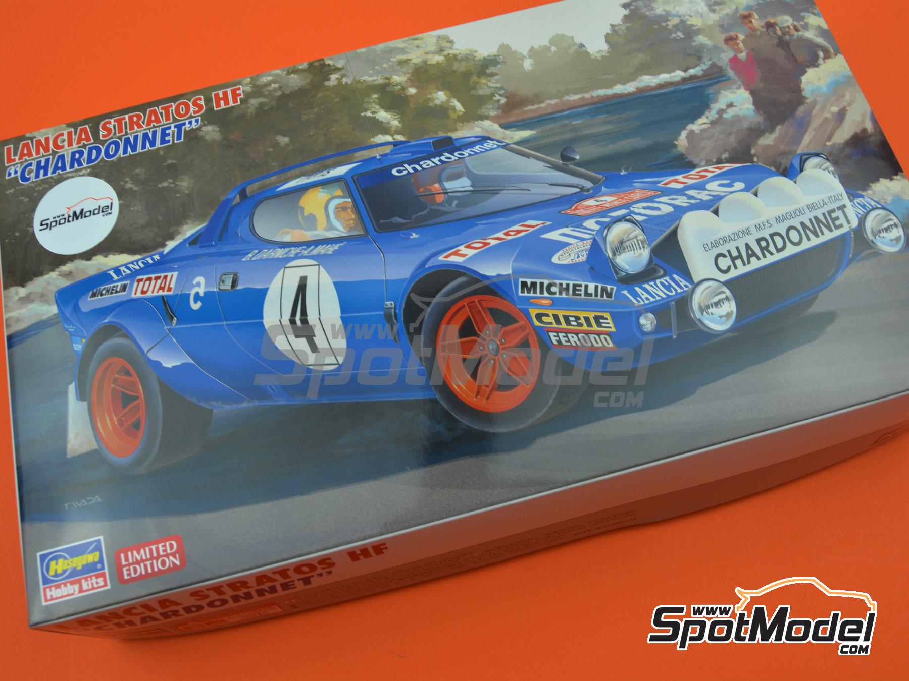 Image 10: Lancia Stratos HF Chardonnet Team sponsored by Motorac - Monte Carlo Rally - Rallye Automobile de Monte-Carlo, Tour de Corse Rallye de France 1979 | Car scale model kit in 1/24 scale manufactured by Hasegawa (ref.&nbsp;20653, also 4967834206533)