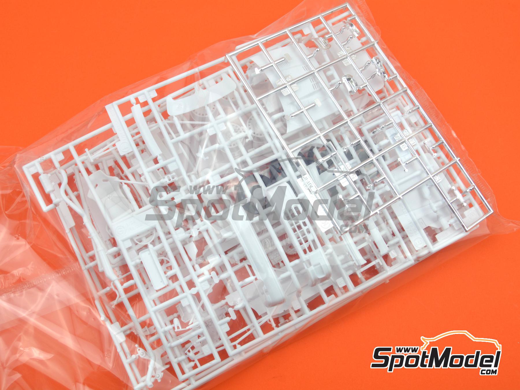 Image 5: Nissan Sunny - Pulsar GTI-R RNN14 Group N Nissan Belgium Rally Team sponsored by Alcatel - Acropolis Rally 1992 | Car scale model kit in 1/24 scale manufactured by Hasegawa (ref.&nbsp;20676, also 4967834206762)