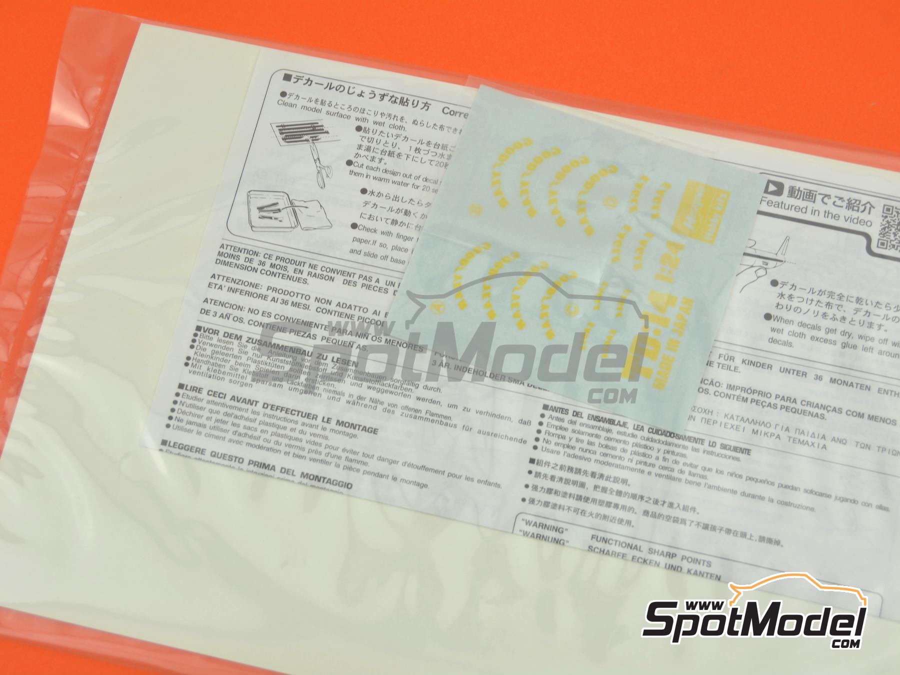 Image 5: Tyrrell Yamaha 021 sponsored by Calbee - FIA Formula 1 World Championship 1993 | Car scale model kit in 1/24 scale manufactured by Hasegawa (ref.&nbsp;20690, also 4967834206908)