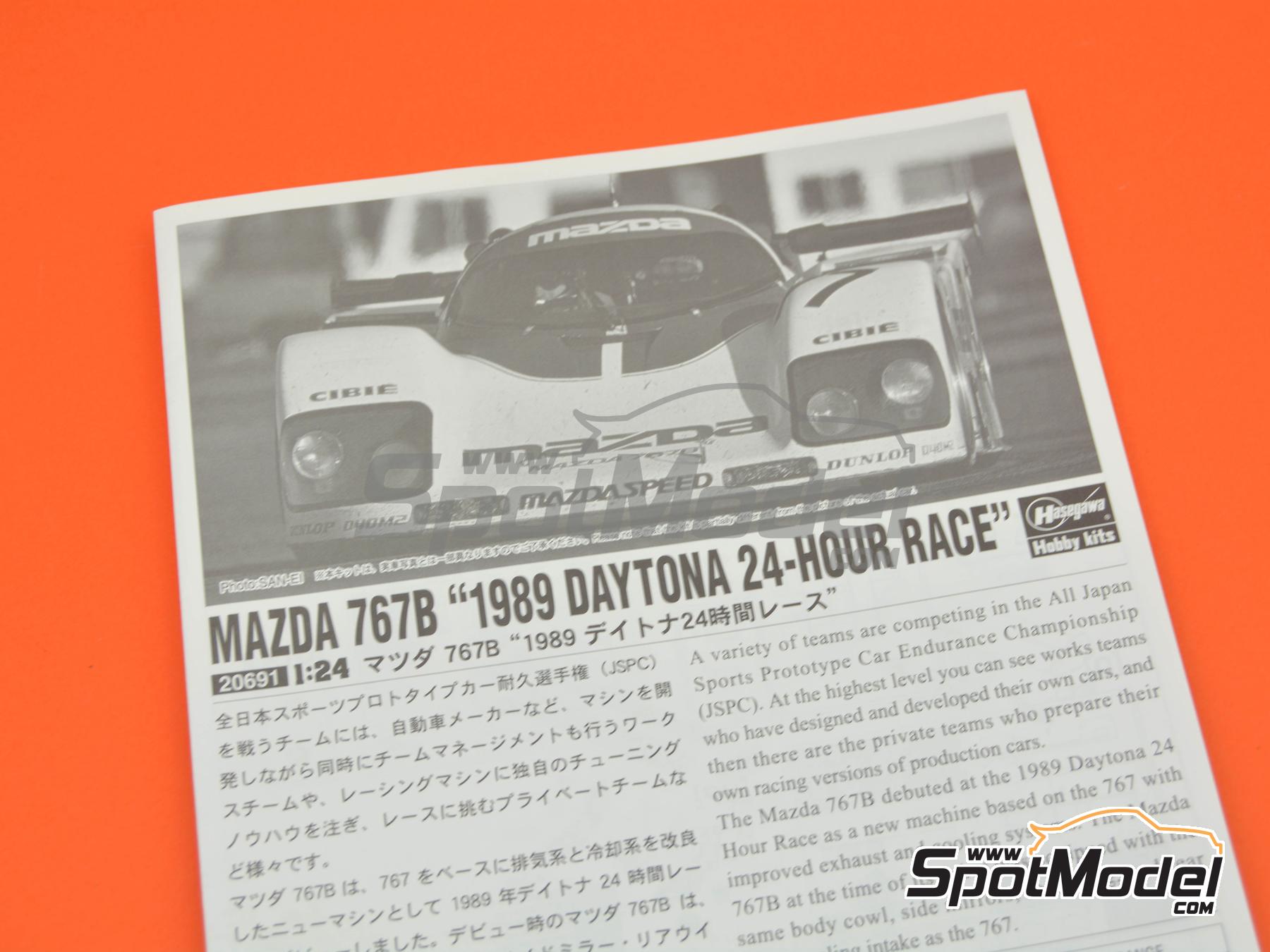 Hasegawa 20691: Car scale model kit 1/24 scale - Mazda 767B