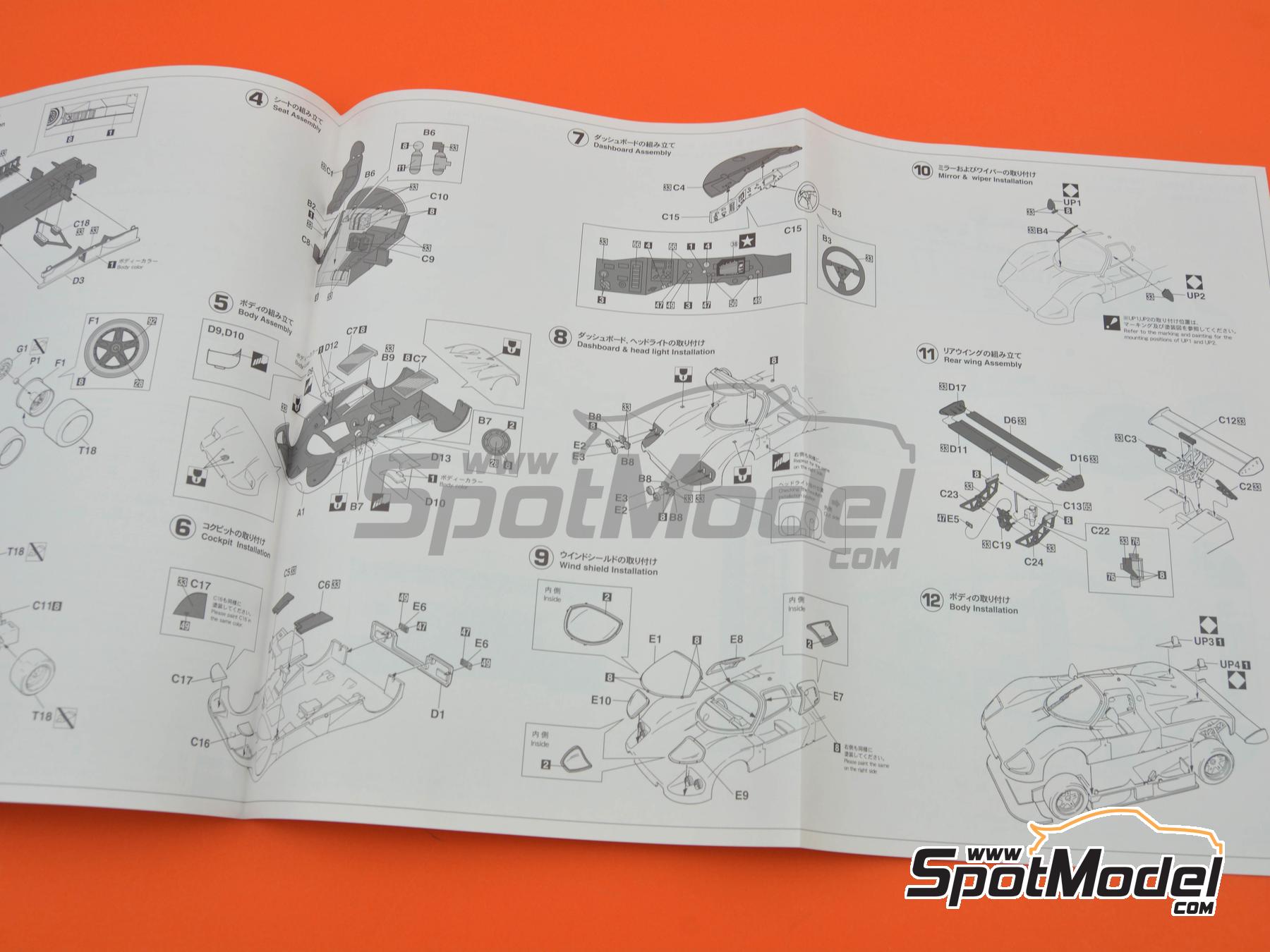 Image 12: Mazda 767B Equipo Mazdaspeed - 24 Horas de Daytona 1989 | Maqueta de coche en escala&nbsp;1/24 fabricado por Hasegawa (ref.&nbsp;20691, tambien 4967834206915)