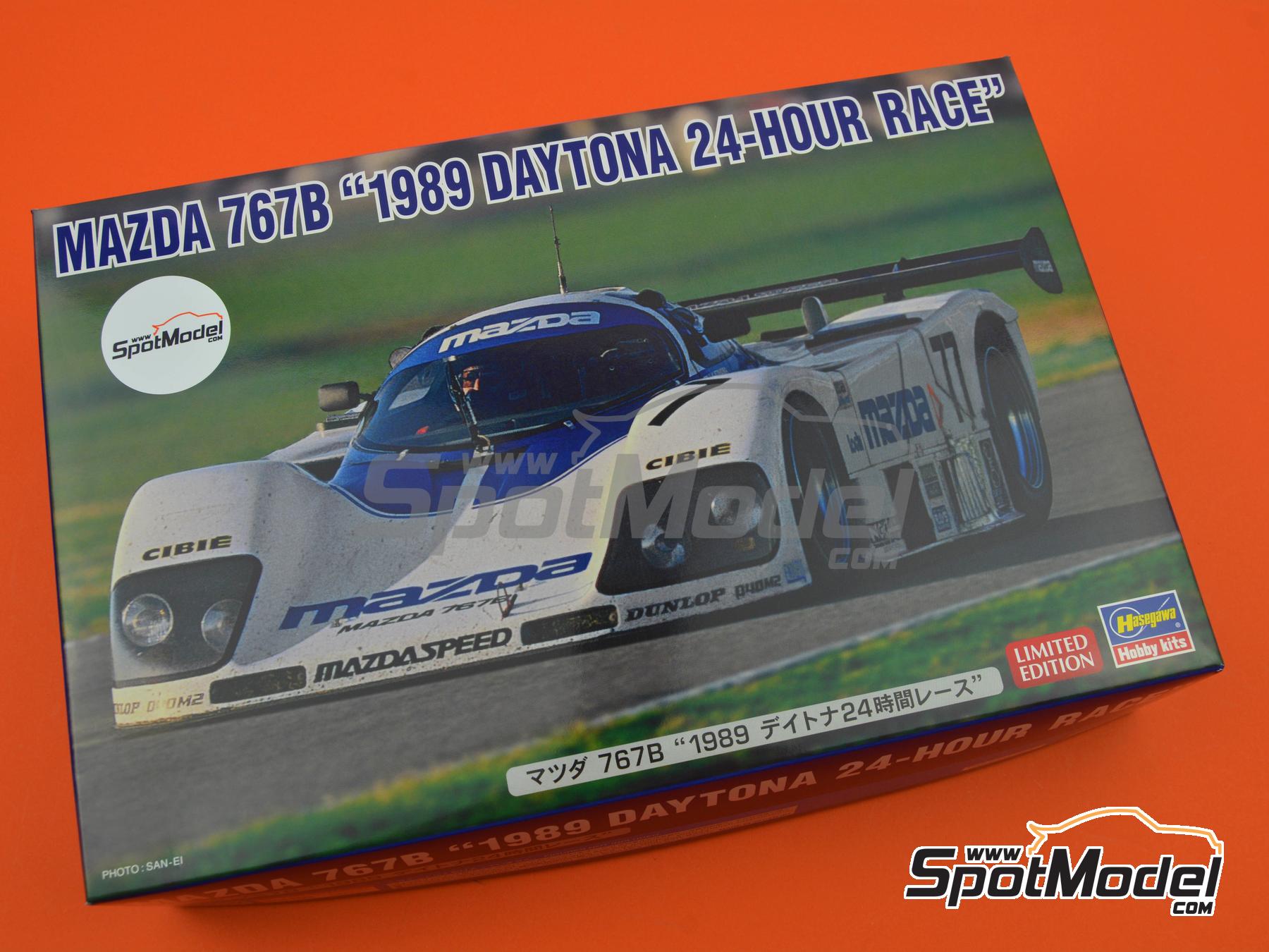 Image 14: Mazda 767B Equipo Mazdaspeed - 24 Horas de Daytona 1989 | Maqueta de coche en escala&nbsp;1/24 fabricado por Hasegawa (ref.&nbsp;20691, tambien 4967834206915)