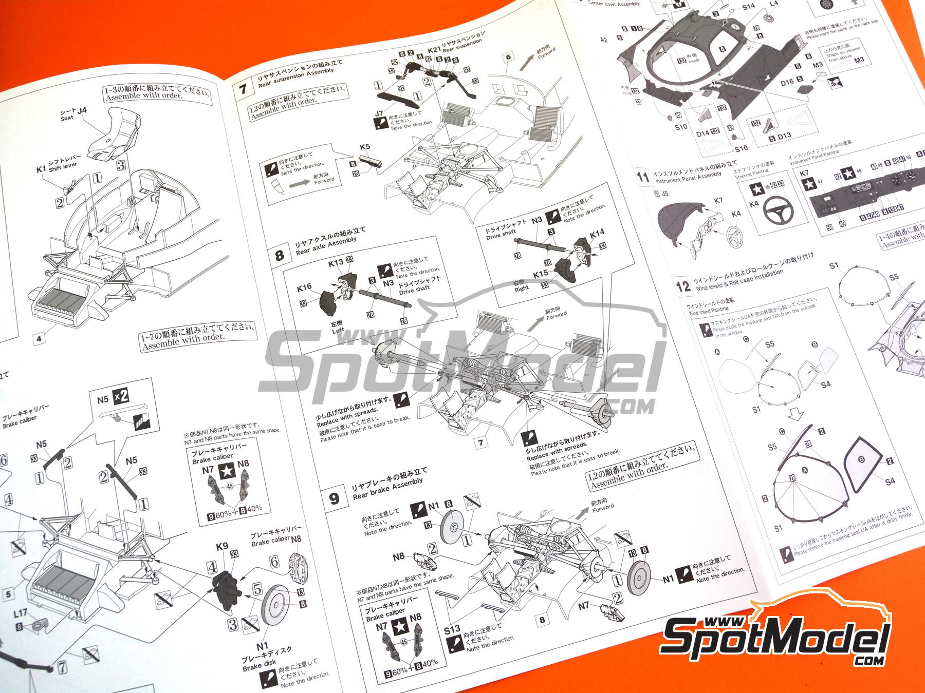 Hasegawa 20724: Car scale model kit 1/24 scale - Nissan R91CP