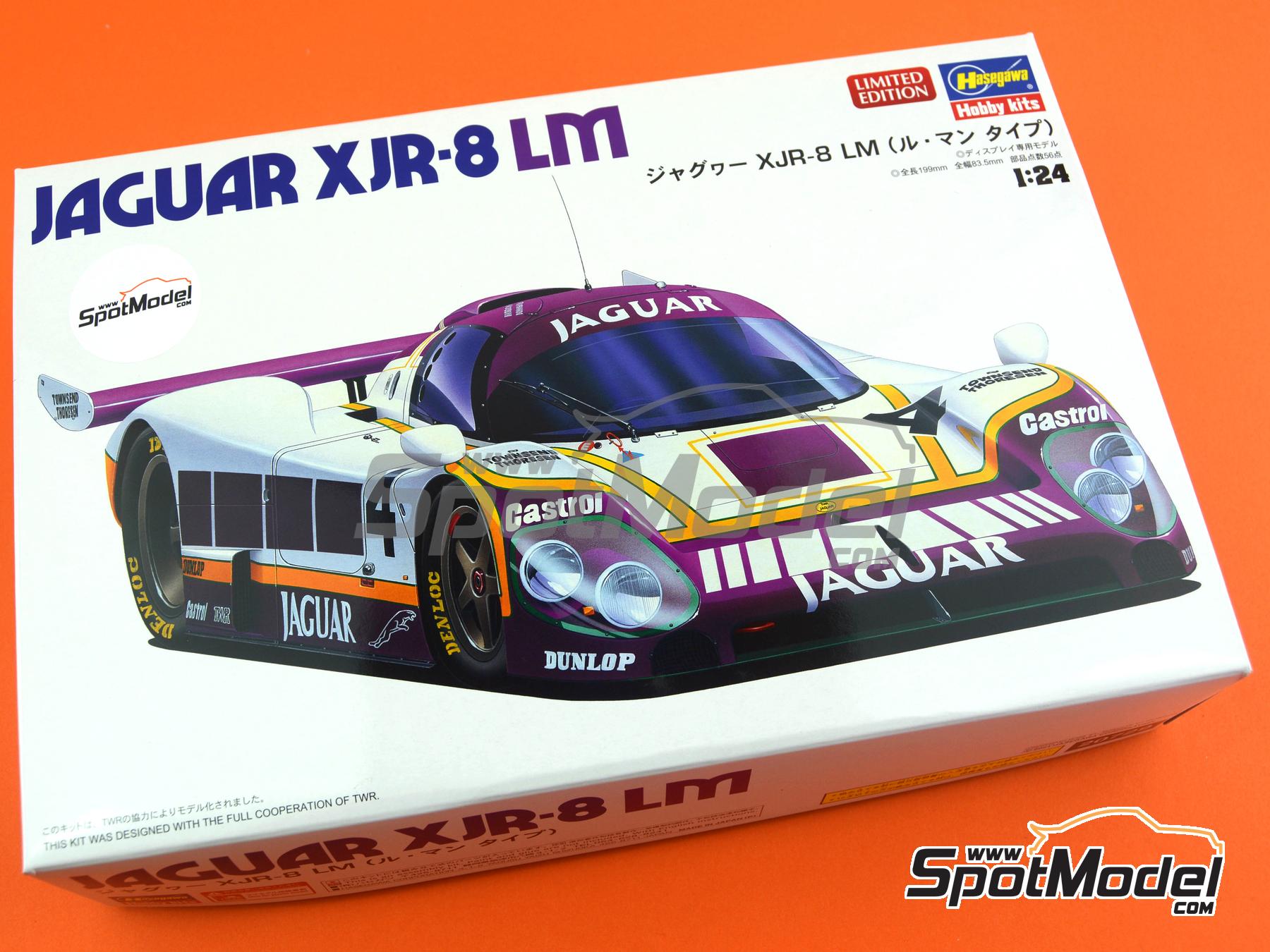Image 10: Jaguar XJR-8 LM Silk Cut Works Team - 24 Hours Le Mans 1987 | Car scale model kit in 1/24 scale manufactured by Hasegawa (ref.&nbsp;20729, also 4967834207295)
