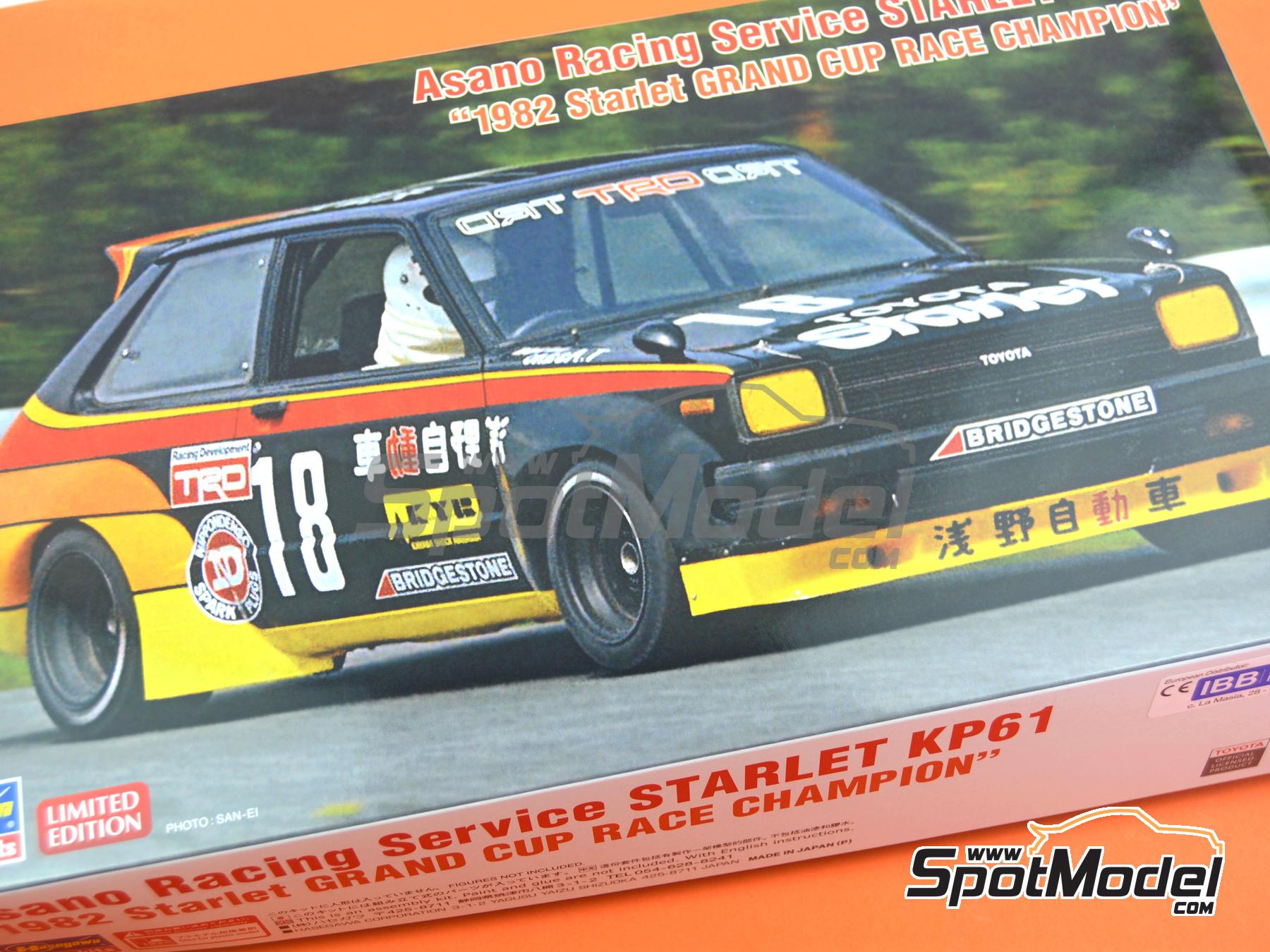 Hasegawa 20734: Car scale model kit 1/24 scale - Toyota Starlet