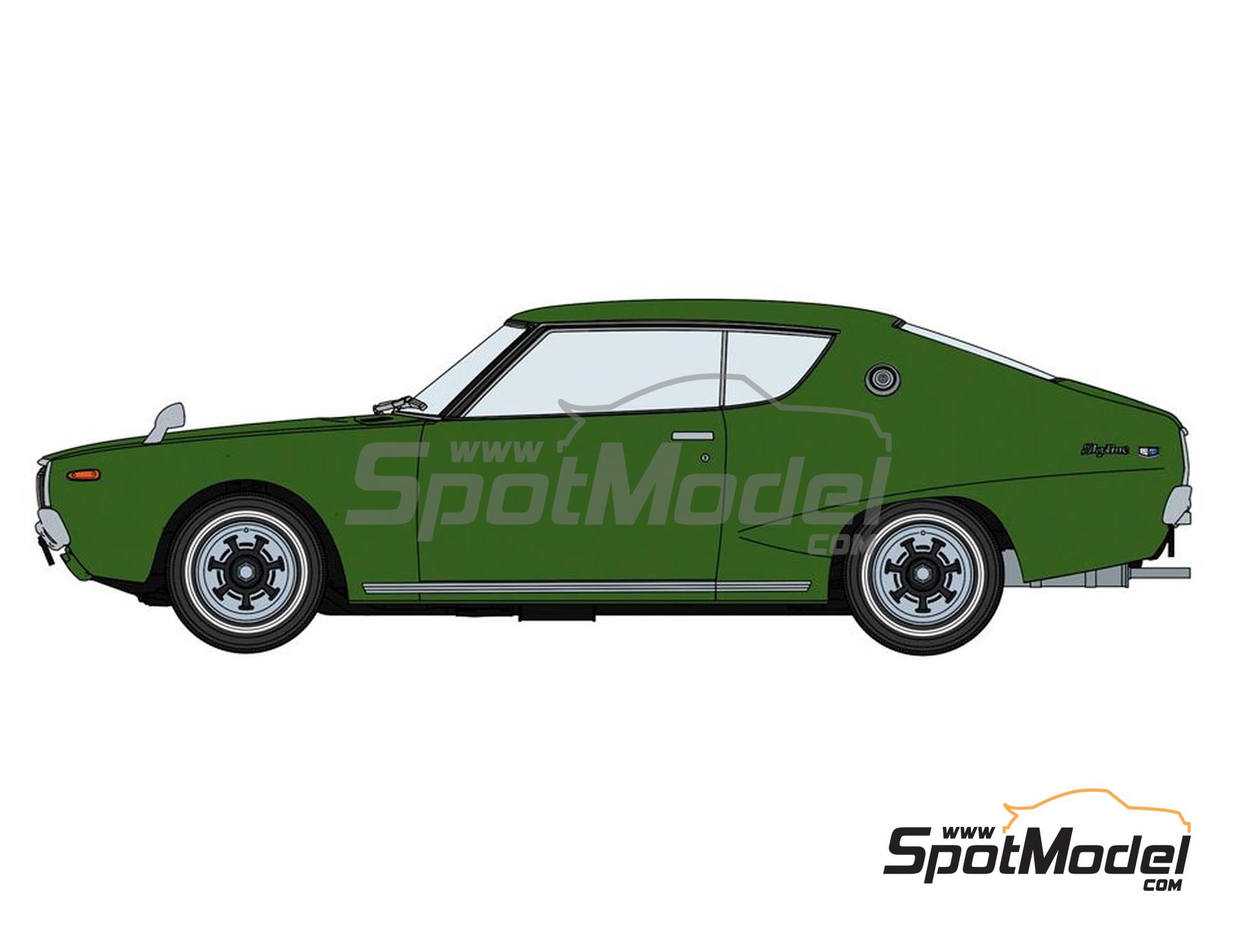 Image 2: Nissan Skyline HT 2000GT (KGC110) -  1972 | Maqueta de coche en escala&nbsp;1/24 fabricado por Hasegawa (ref.&nbsp;20743, tambien 4967834207431)