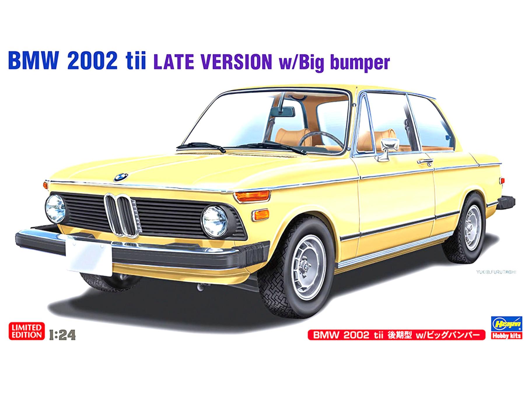 Image 6: BMW 2002 tii late model | Car scale model kit in 1/24 scale manufactured by Hasegawa (ref.&nbsp;20756, also 4967834207561)