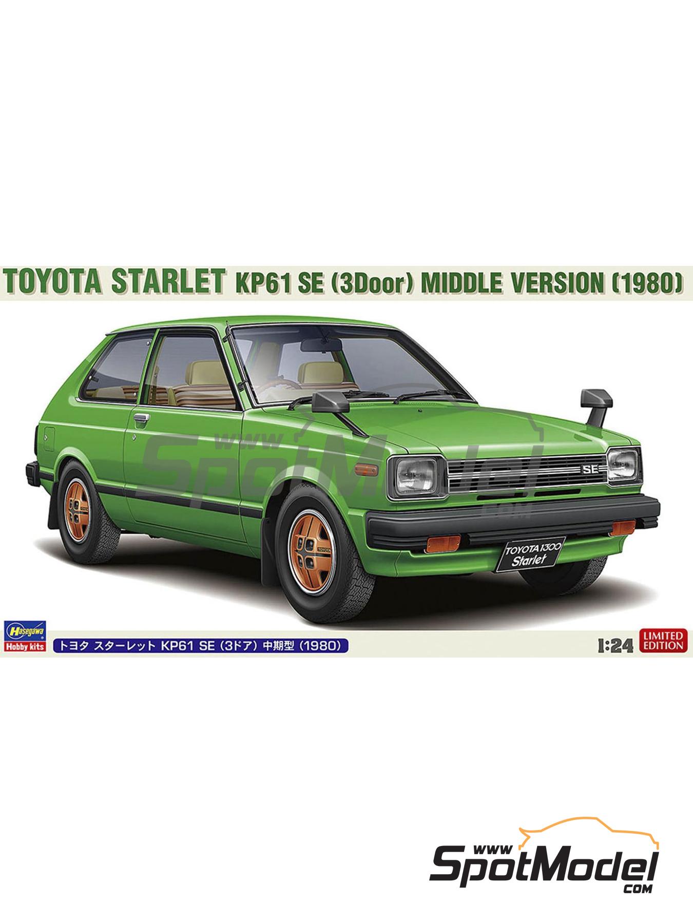Hasegawa 20761: Car scale model kit 1/24 scale - Toyota Starlet
