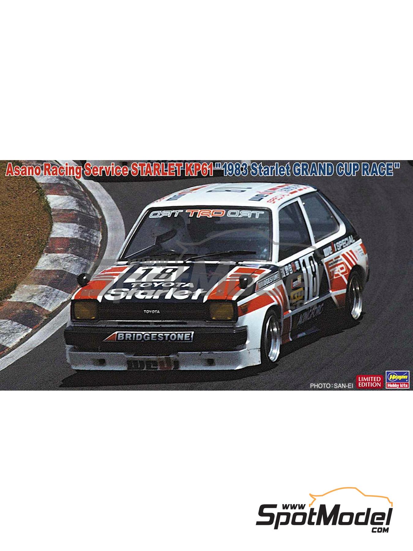 Hasegawa 20838: Car scale model kit 1/24 scale - Toyota Starlet