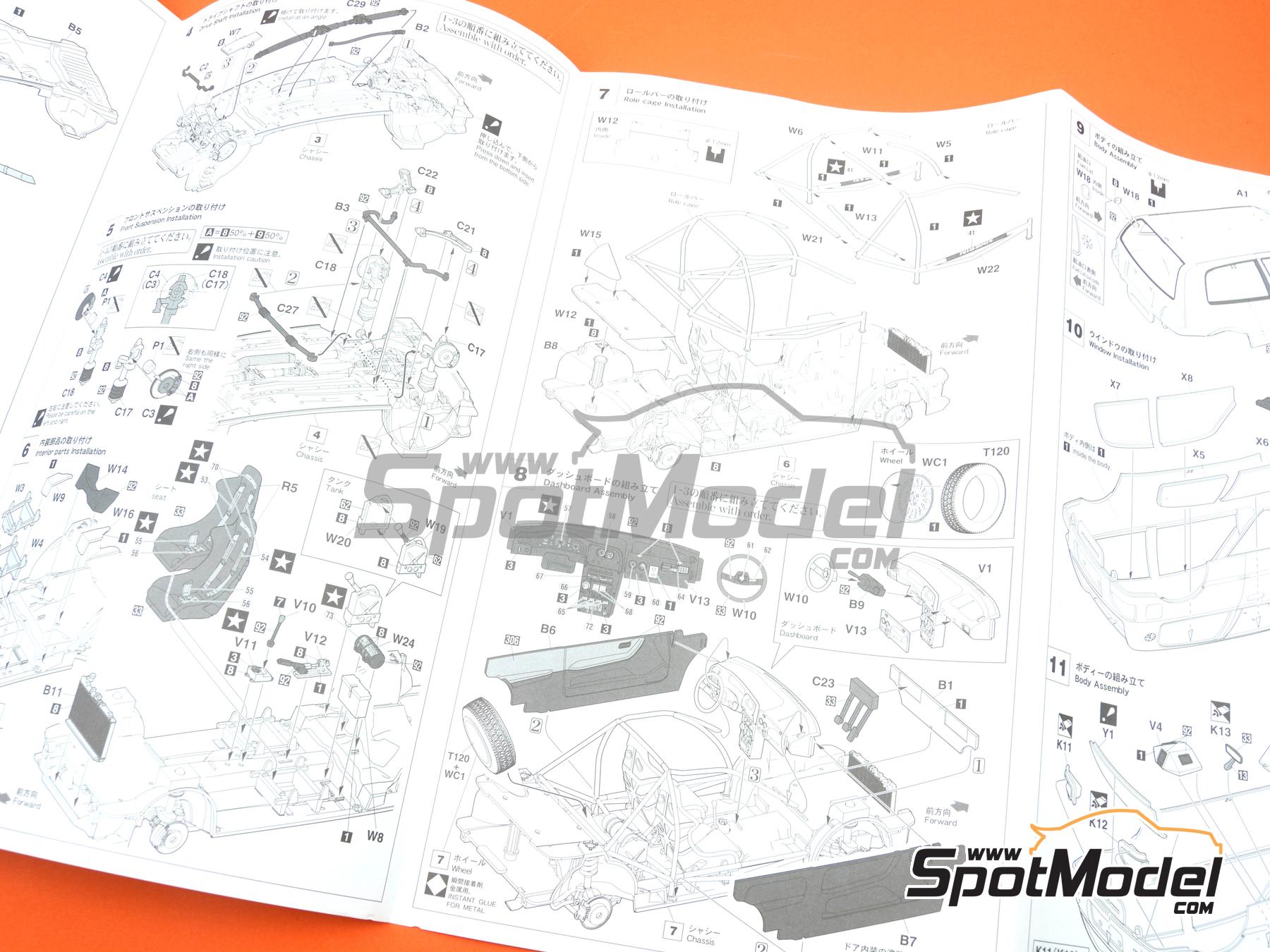 Image 12: Nissan Sunny - Pulsar GTI-R RNN14 Nissan Motorsports Europe Team sponsored by Jecs - Acropolis Rally 1991 | Car scale model kit in 1/24 scale manufactured by Hasegawa (ref.&nbsp;21153, also 4967834211537 and HC47)