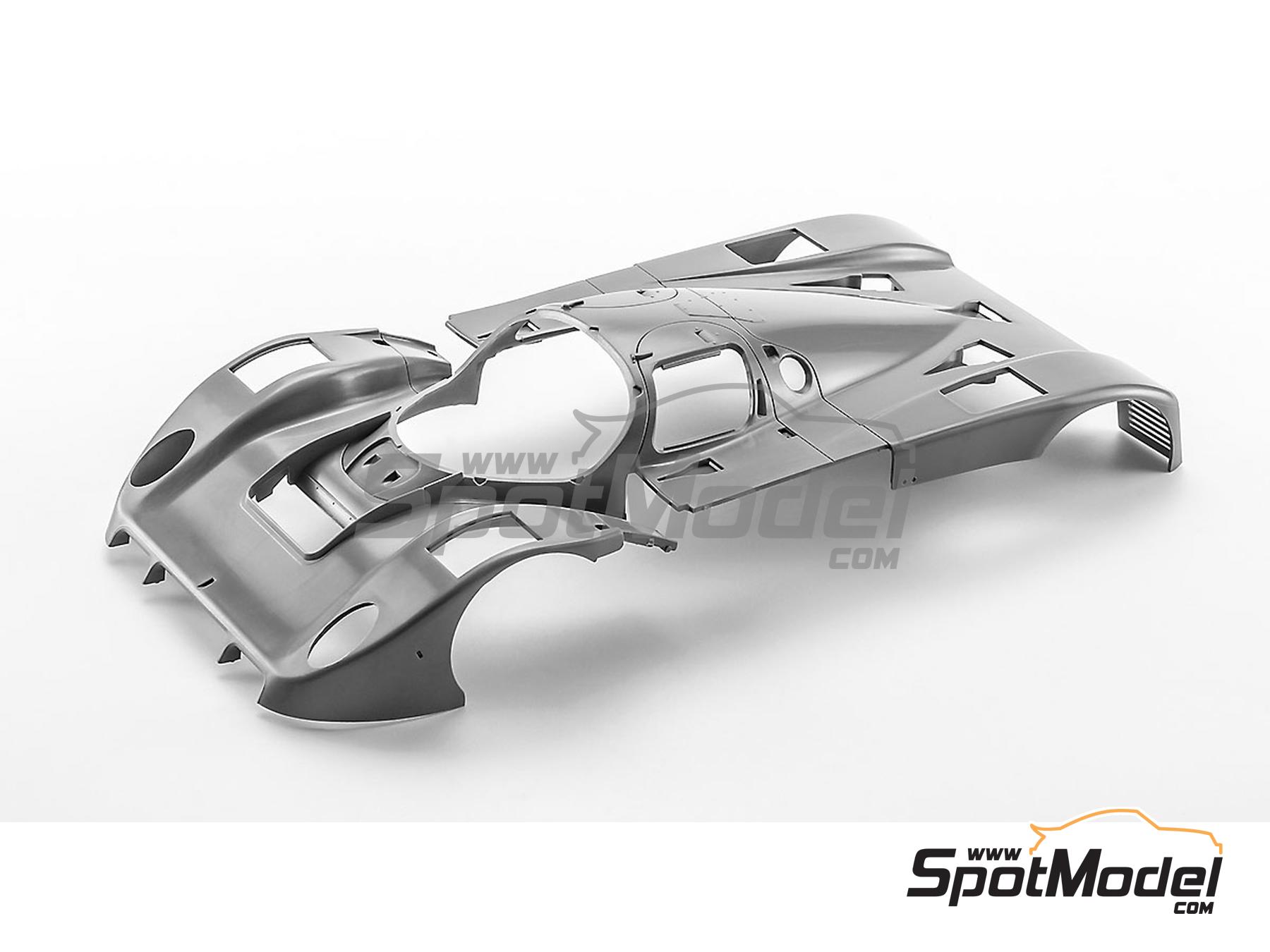 Image 11: Toyota 91C-V Tom's Team sponsored by Minolta - All Japan Sport Prototype Championship (JSPC) 1991 | Car scale model kit in 1/24 scale manufactured by Hasegawa (ref.&nbsp;21156, also 4967834211568, HC56 and 211568)