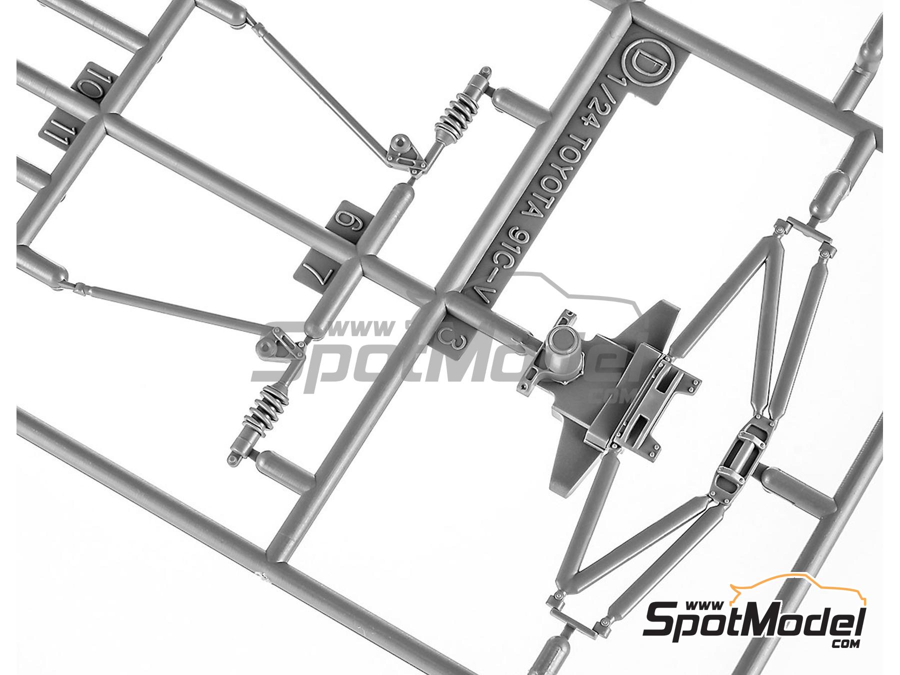 Image 19: Toyota 91C-V Tom's Team sponsored by Minolta - All Japan Sport Prototype Championship (JSPC) 1991 | Car scale model kit in 1/24 scale manufactured by Hasegawa (ref.&nbsp;21156, also 4967834211568, HC56 and 211568)