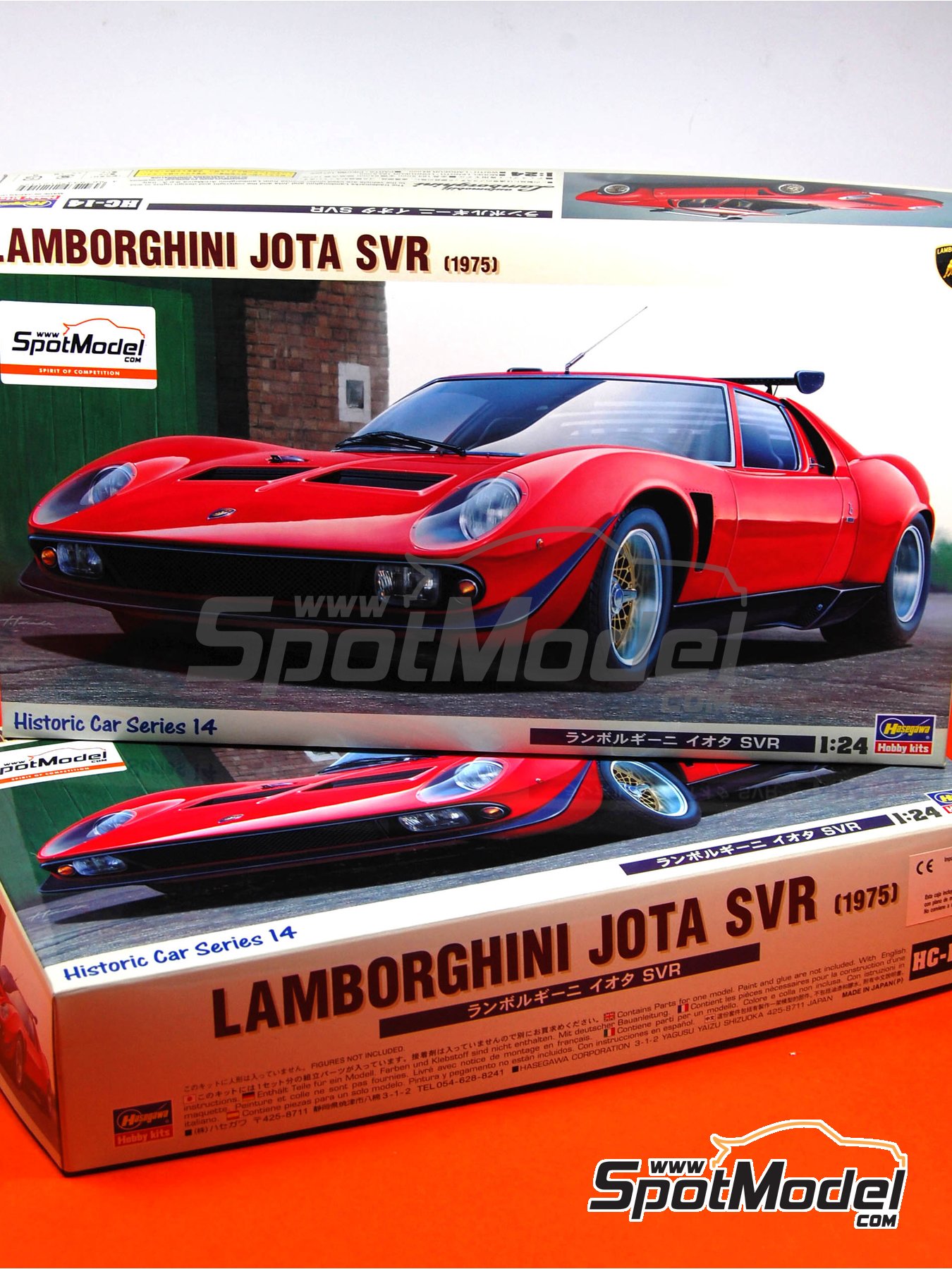 Hasegawa 21214: Car scale model kit 1/24 scale - Lamborghini Jota SVR ...