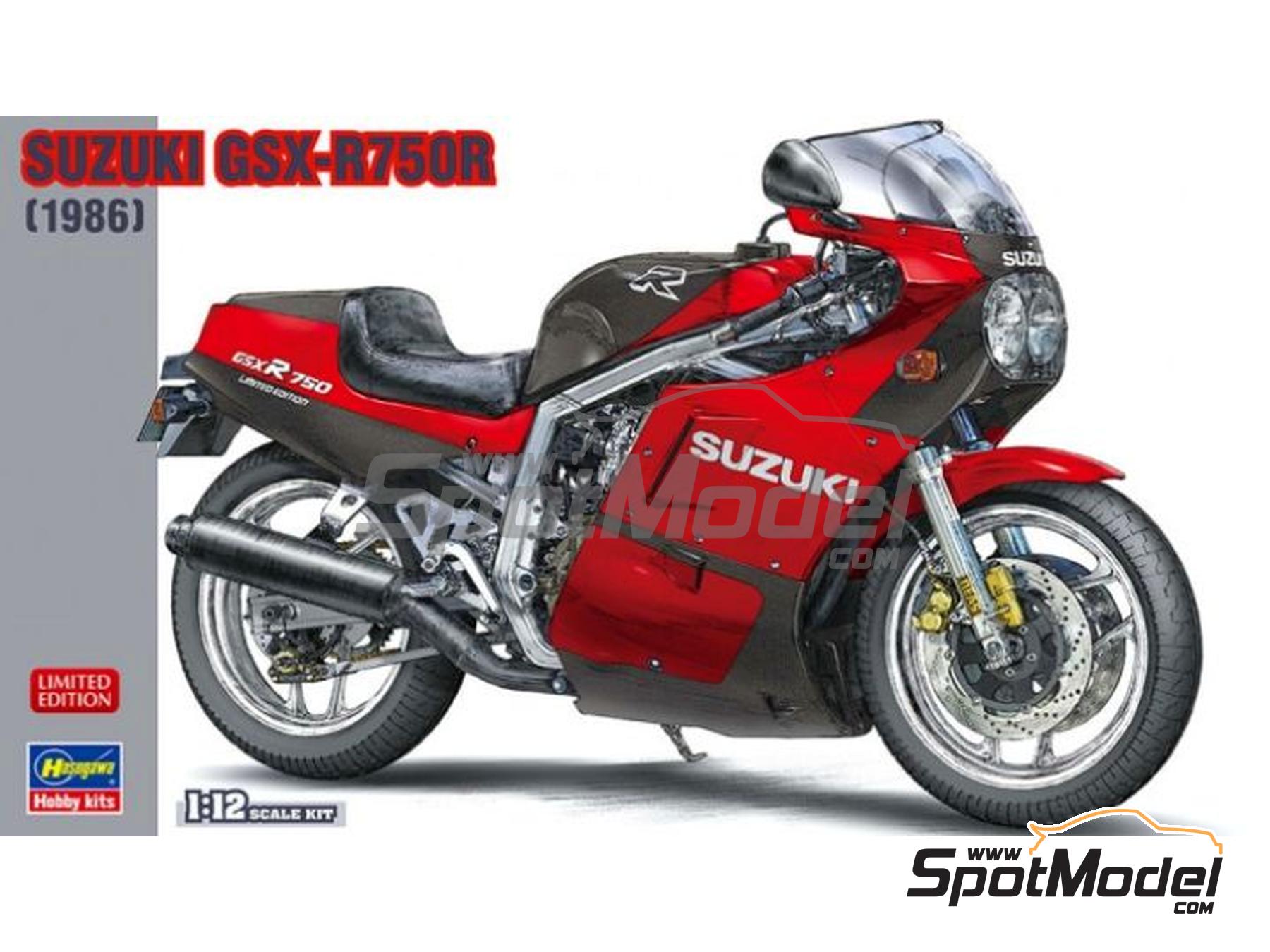 Hasegawa 21730 1:12 Suzuki GSX-R750R Motorcycle Plastic Model Kit 