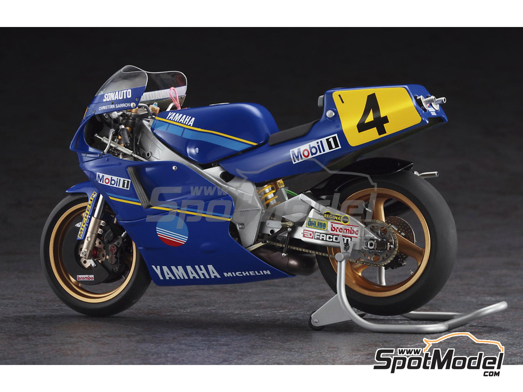 Image 3: Yamaha YZR500 0WA8 Sonauto Team - Motorcycle World Championship 1989 | Motorbike scale model kit in 1/12 scale manufactured by Hasegawa (ref. 21768, also 4967834217683)