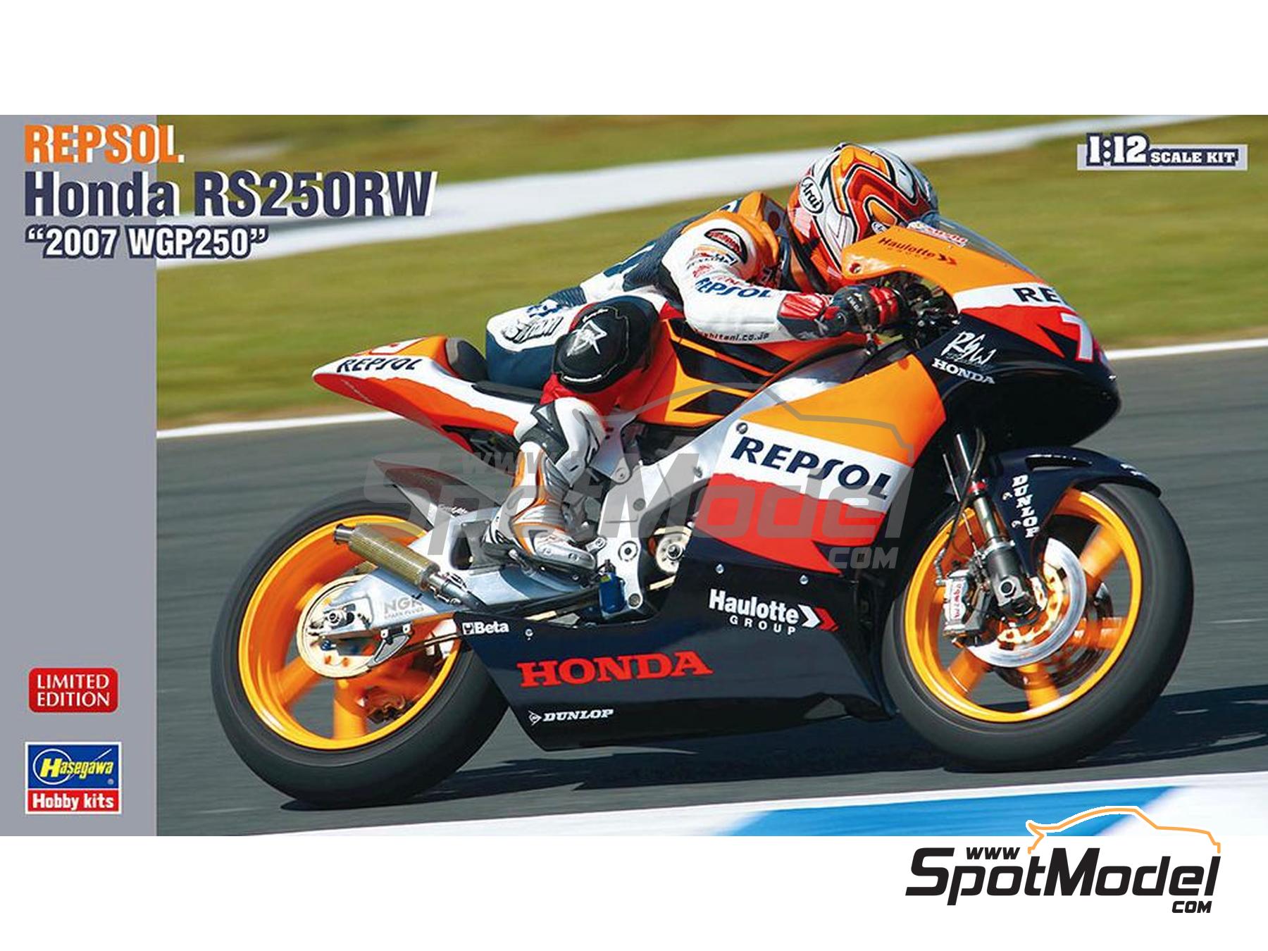 Hasegawa 21769: Motorbike scale model kit 1/12 scale - Honda