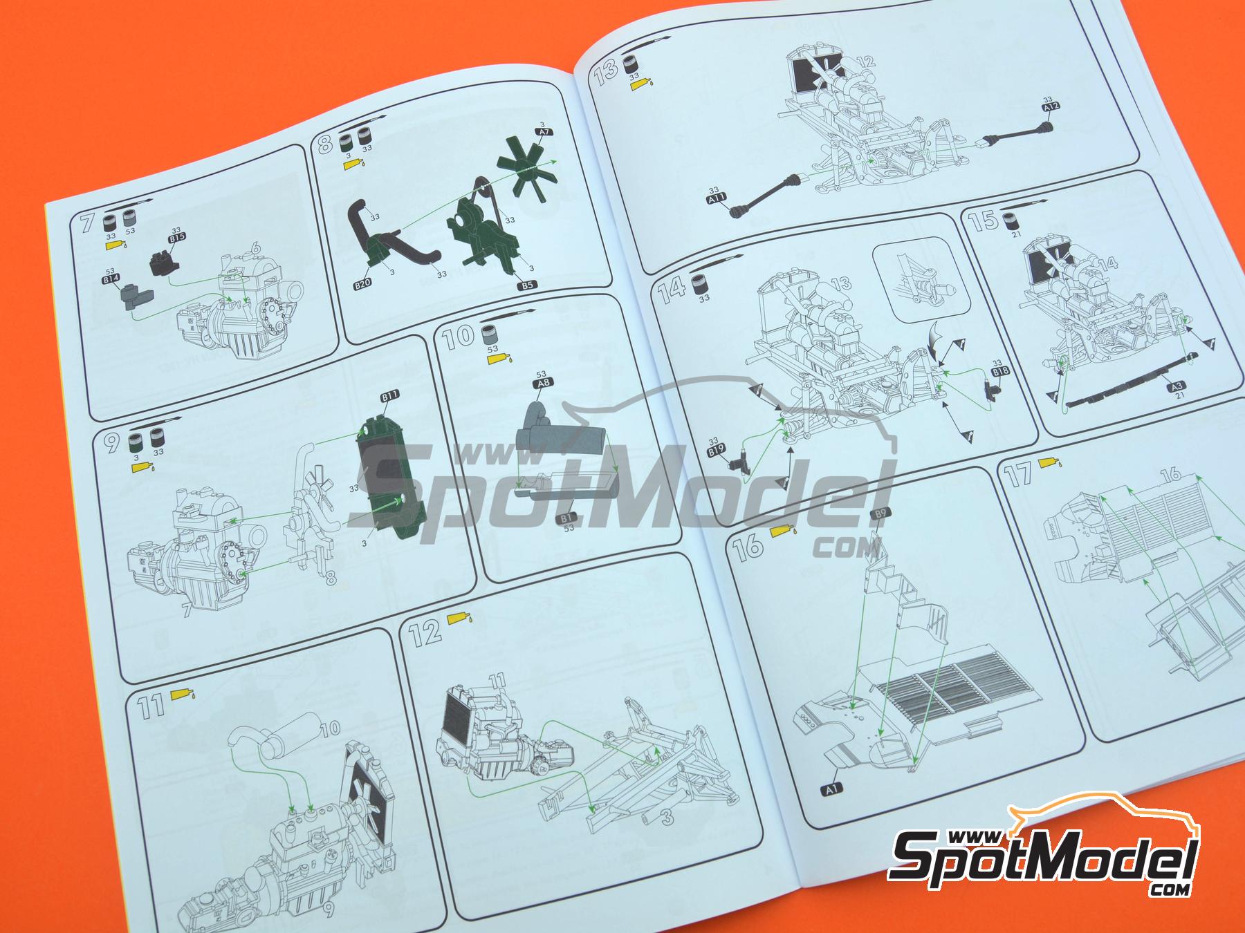 Image 13: Citroën HY and goods trailer | Van scale model kit in 1/24 scale manufactured by Heller (ref. 50331, also 3279510503319)