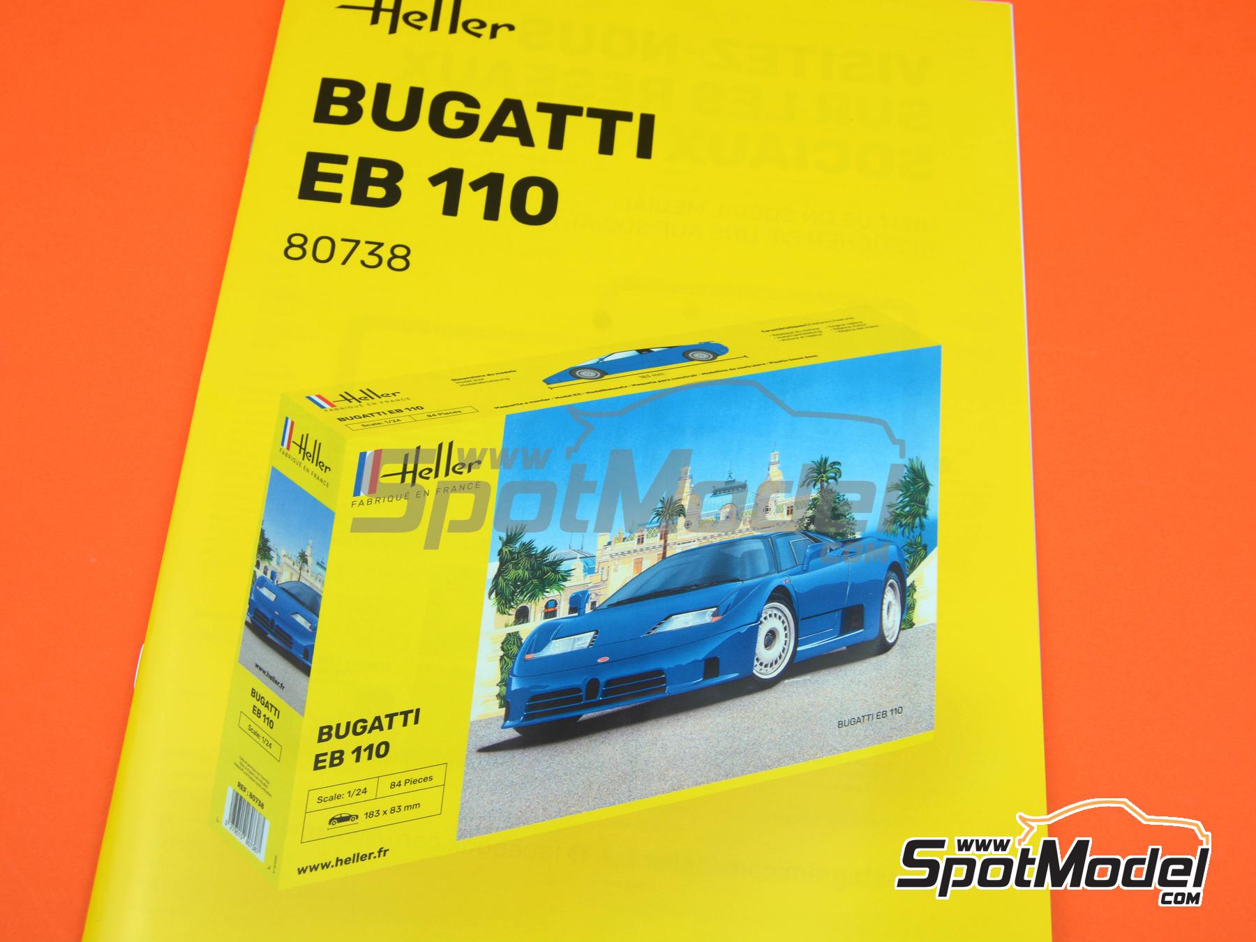 自動車 Hasegawa Monogram BUGATTI EB110 1/24 b_eb110095 | Monogram & Heller 1/24scale Bugatti EB110