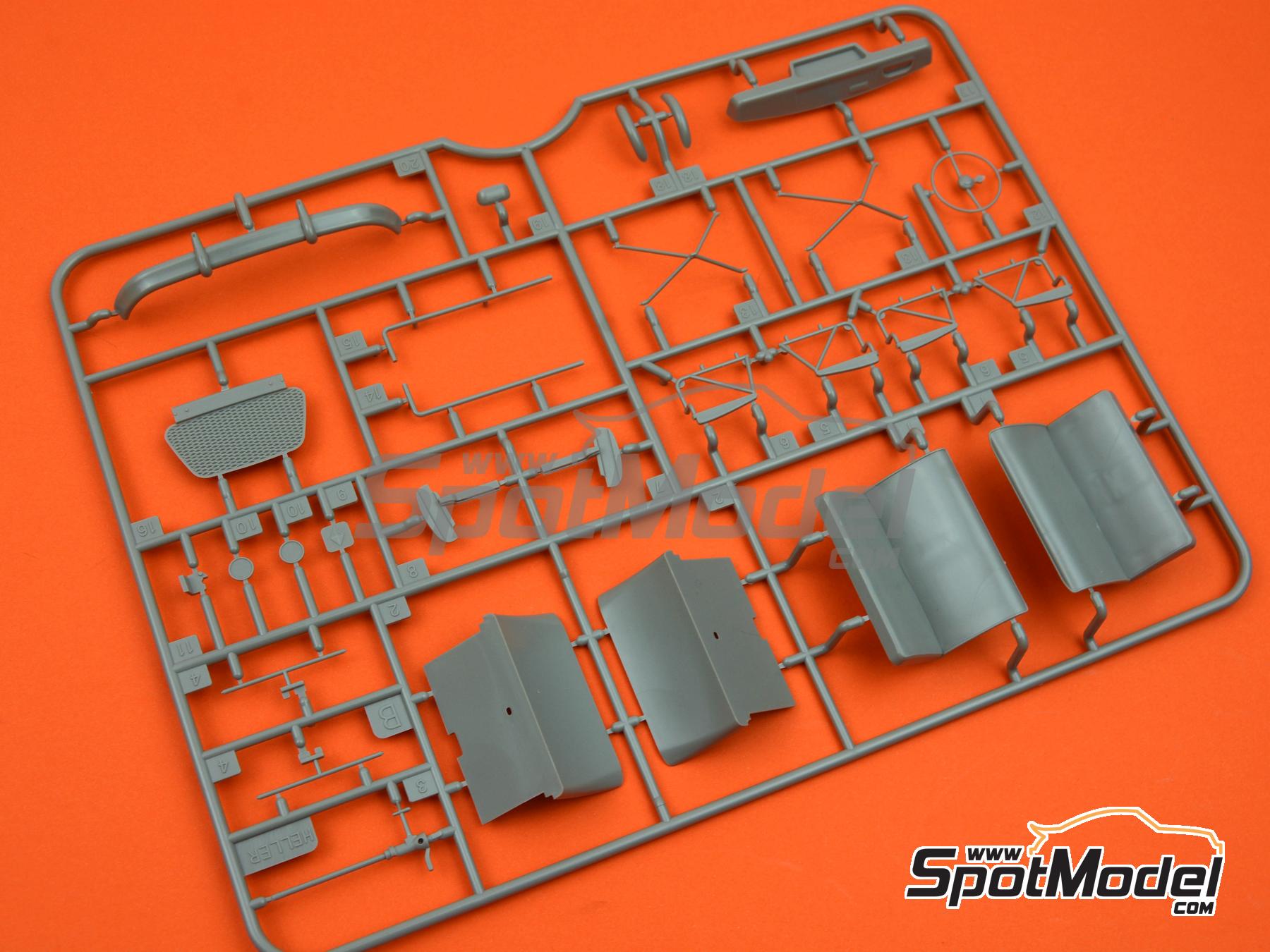 Image 4: Renault Estafette Gendarmerie | Van scale model kit in 1/24 scale manufactured by Heller (ref.&nbsp;80742, also 3279510807424)