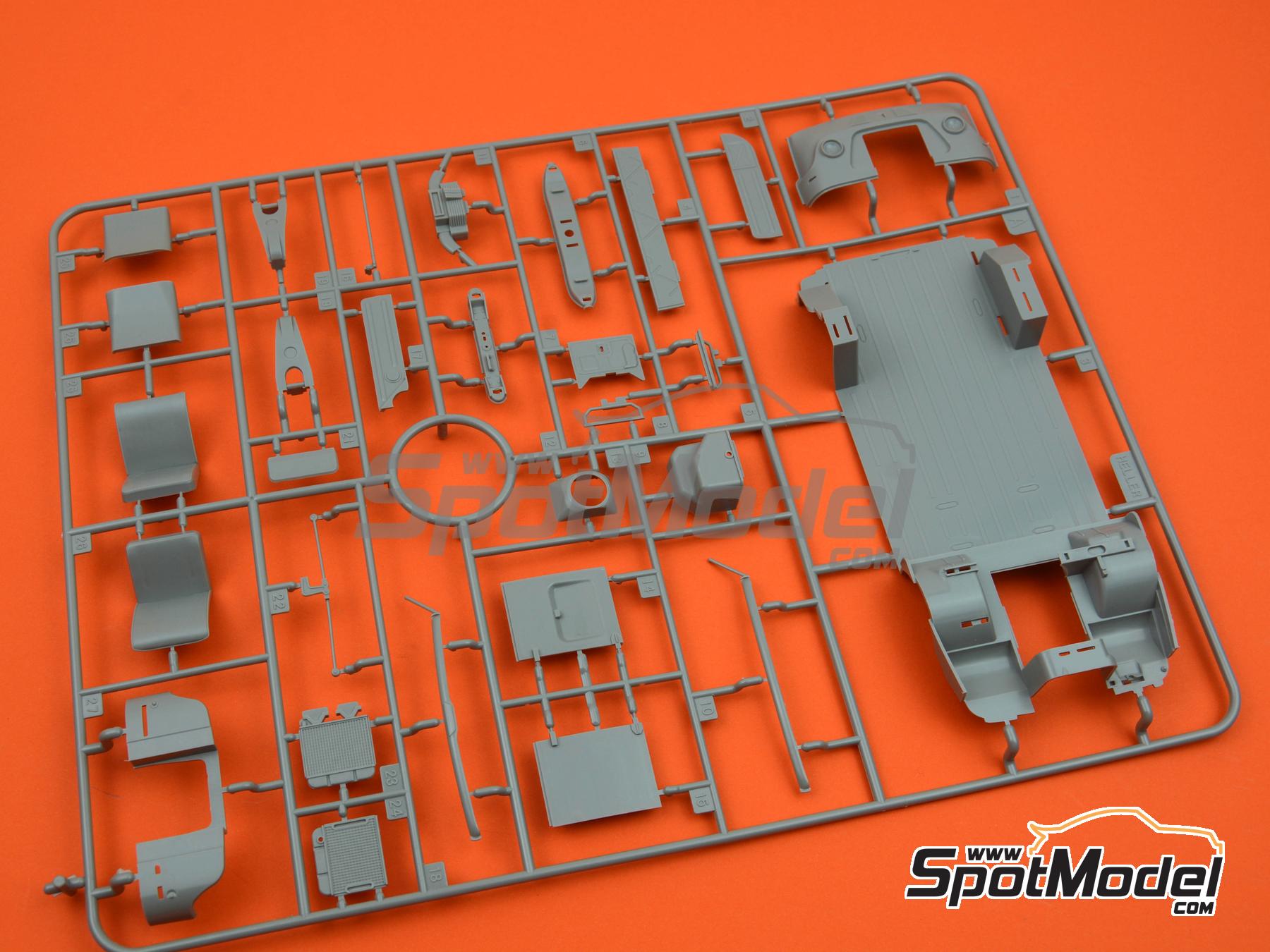 Image 7: Renault Estafette Gendarmerie | Van scale model kit in 1/24 scale manufactured by Heller (ref.&nbsp;80742, also 3279510807424)