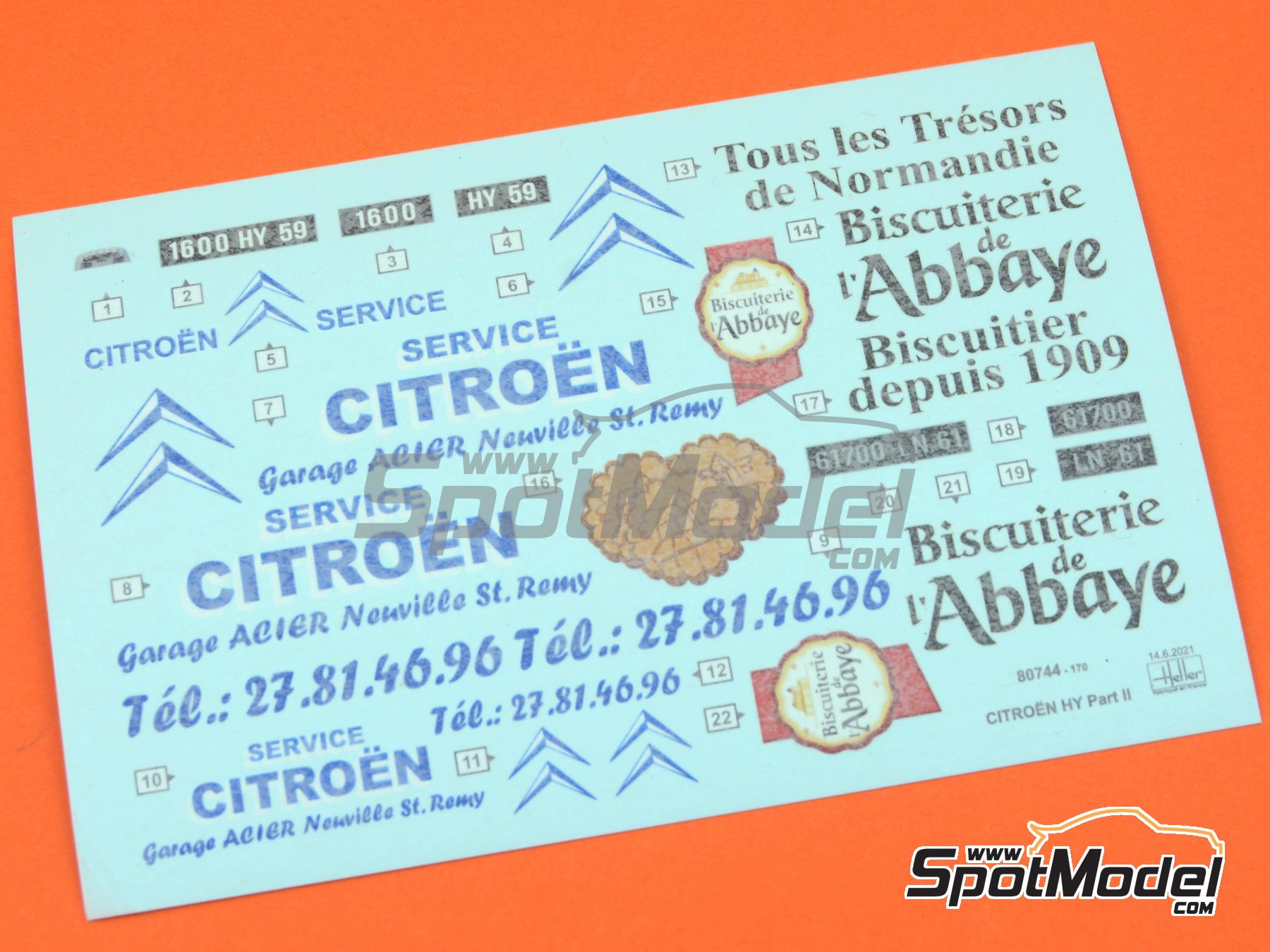 Image 1: Citro&euml;n Type HY -  1957 - 1964 | Maqueta de furgoneta en escala&nbsp;1/24 fabricado por Heller (ref.&nbsp;80744, tambien 3279510807448)