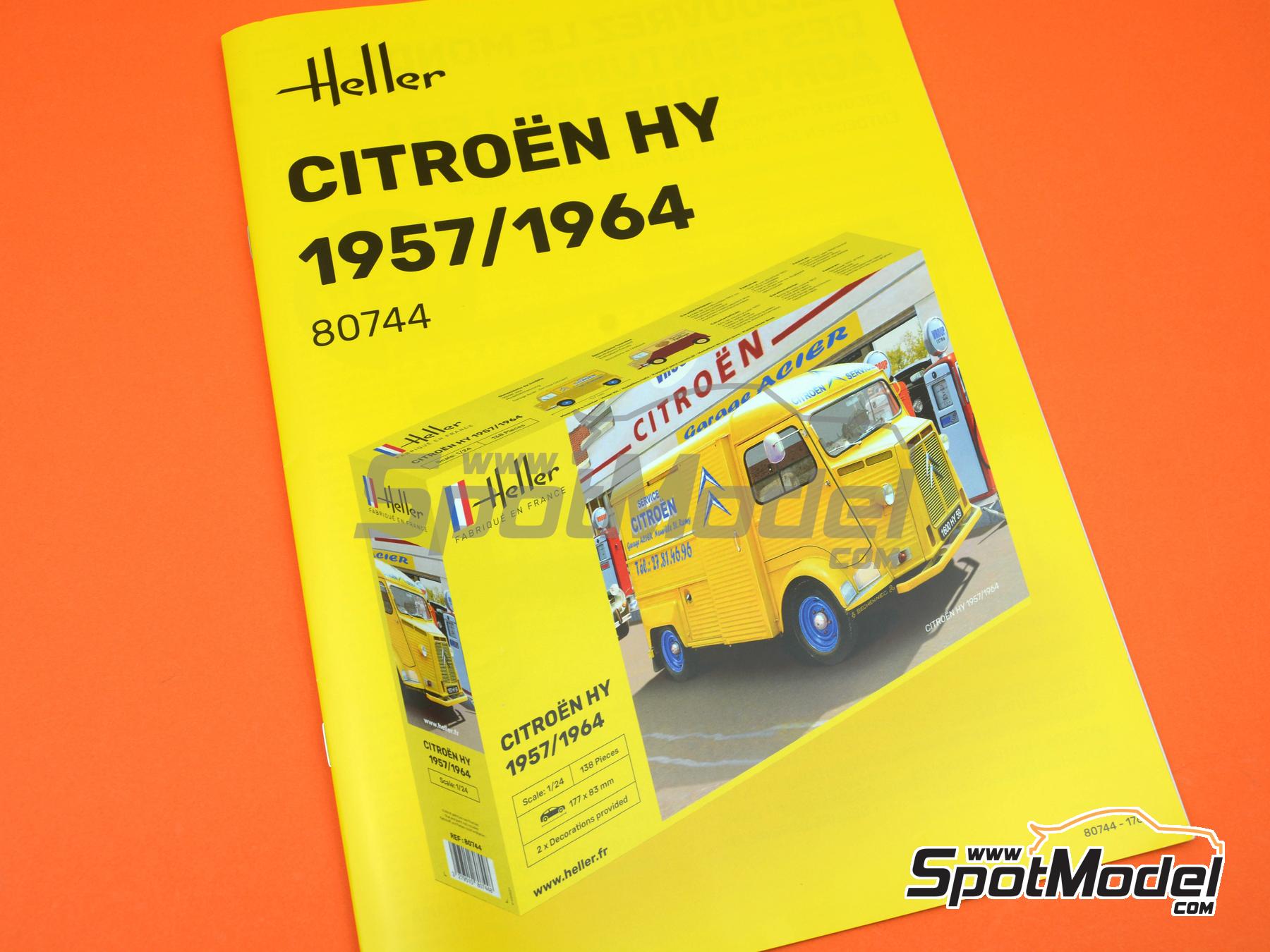 Image 8: Citro&euml;n Type HY -  1957 - 1964 | Maqueta de furgoneta en escala&nbsp;1/24 fabricado por Heller (ref.&nbsp;80744, tambien 3279510807448)