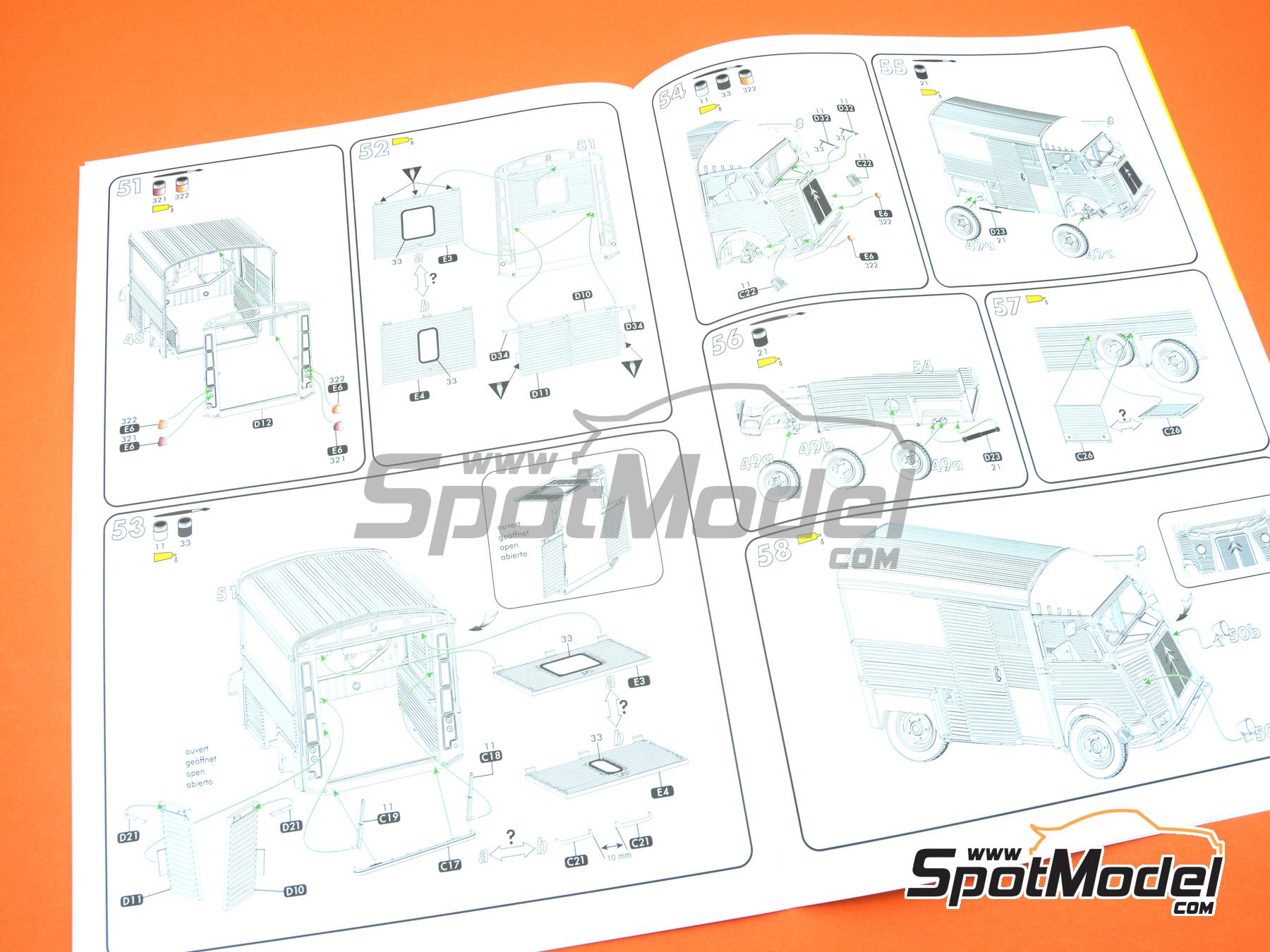 Image 11: Citro&euml;n Type HY -  1957 - 1964 | Maqueta de furgoneta en escala&nbsp;1/24 fabricado por Heller (ref.&nbsp;80744, tambien 3279510807448)