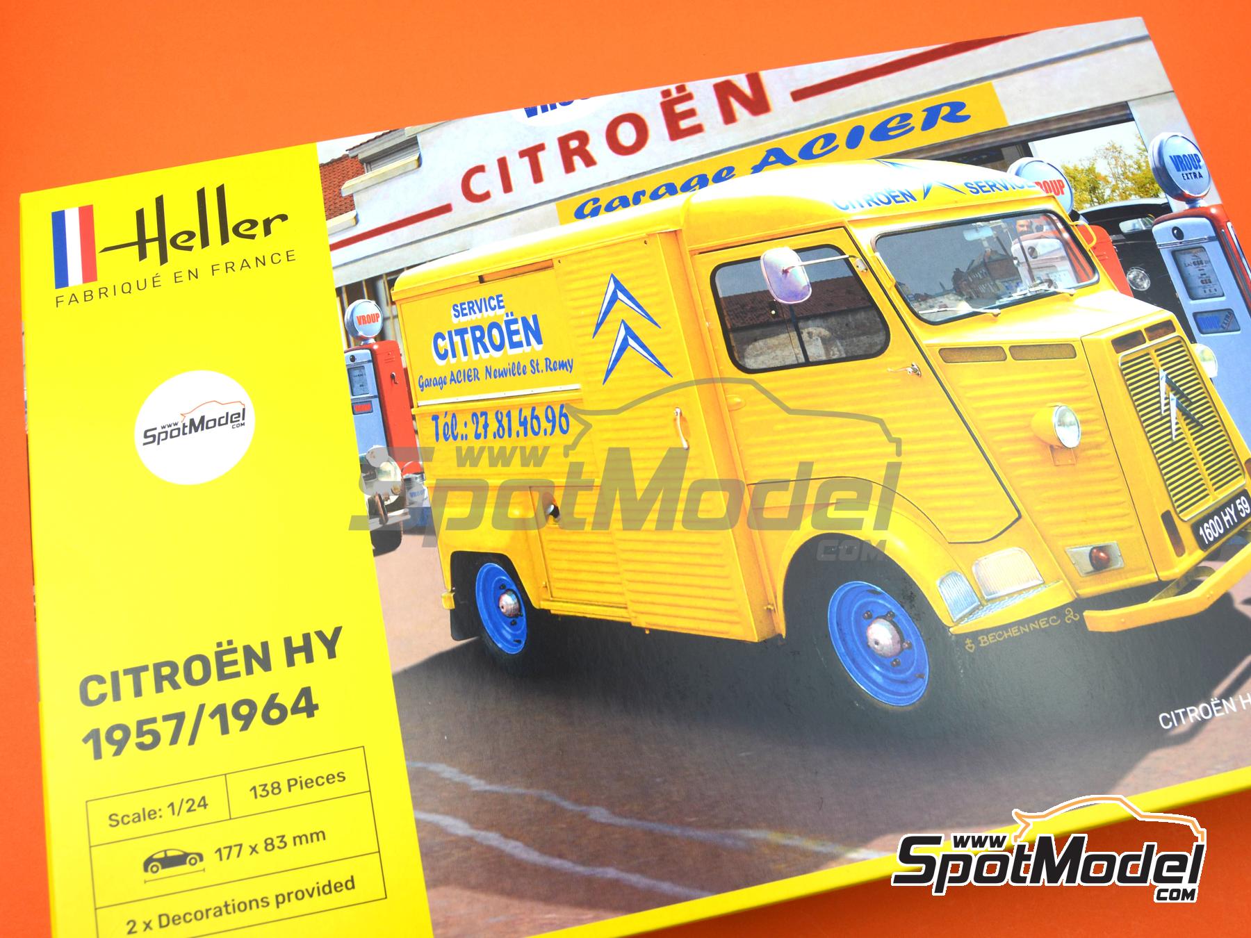 Image 13: Citro&euml;n Type HY -  1957 - 1964 | Maqueta de furgoneta en escala&nbsp;1/24 fabricado por Heller (ref.&nbsp;80744, tambien 3279510807448)