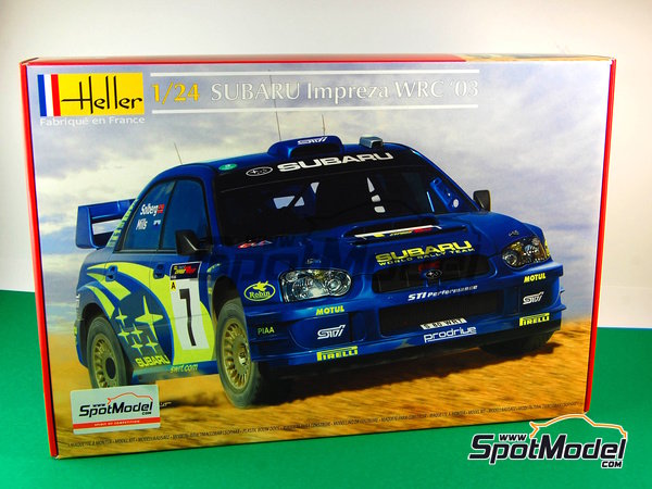 Image 1: Subaru Impreza WRC - Chypre Rally 2003 | Model car kit in 1/24 scale manufactured by Heller (ref.&nbsp;80750)