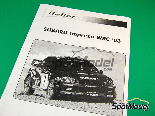 Image 6: Subaru Impreza WRC - Chypre Rally 2003 | Model car kit in 1/24 scale manufactured by Heller (ref.&nbsp;80750)