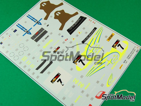 Image 9: Subaru Impreza WRC - Chypre Rally 2003 | Model car kit in 1/24 scale manufactured by Heller (ref.&nbsp;80750)