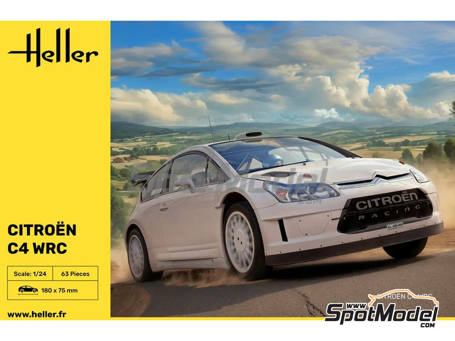 Image 1: Citroen C4 WRC | Maqueta de coche en escala 1/24 fabricado por Heller (ref. 80756, tambien 3279510807561)