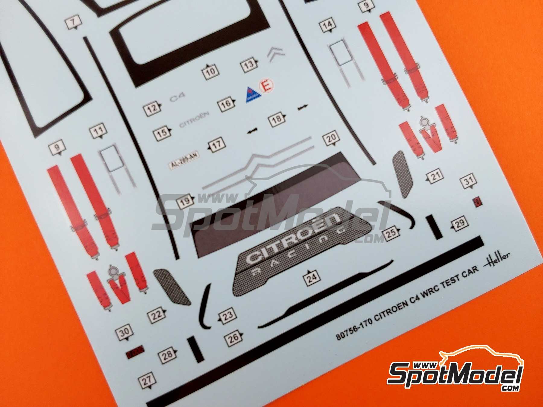 Image 15: Citroen C4 WRC | Maqueta de coche en escala 1/24 fabricado por Heller (ref. 80756, tambien 3279510807561)