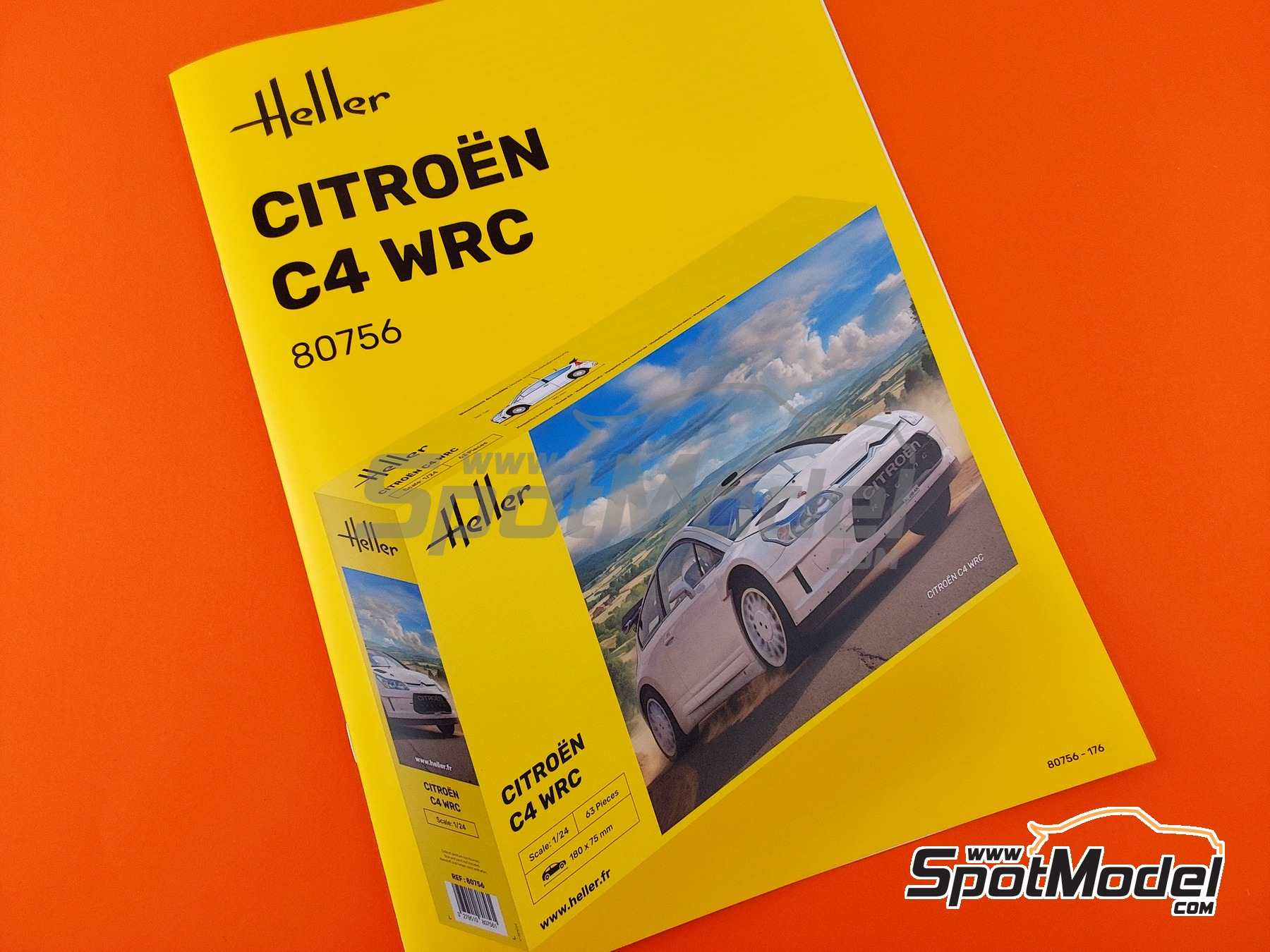 Image 17: Citroen C4 WRC | Maqueta de coche en escala 1/24 fabricado por Heller (ref. 80756, tambien 3279510807561)