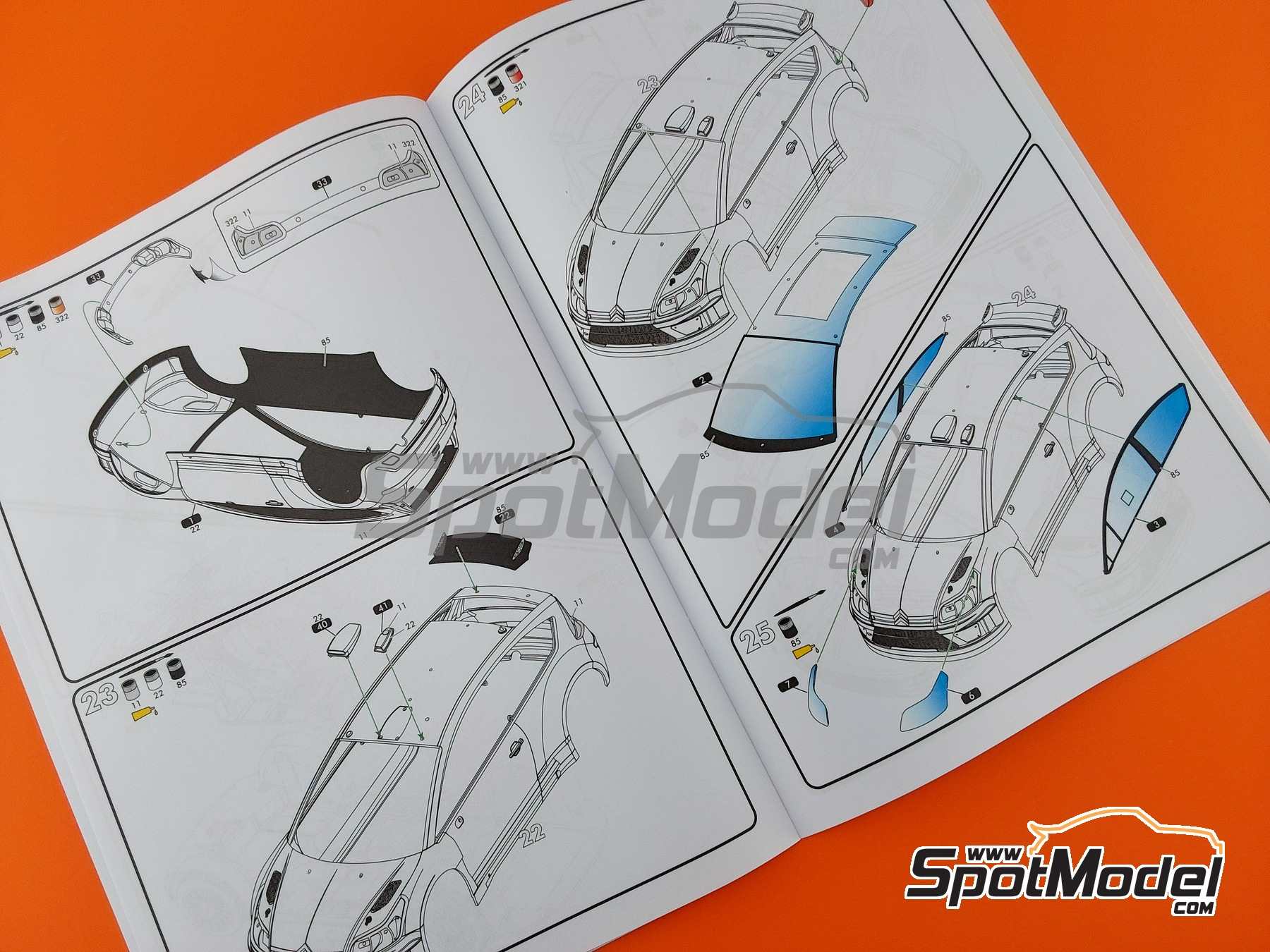 Image 20: Citroen C4 WRC | Maqueta de coche en escala 1/24 fabricado por Heller (ref. 80756, tambien 3279510807561)