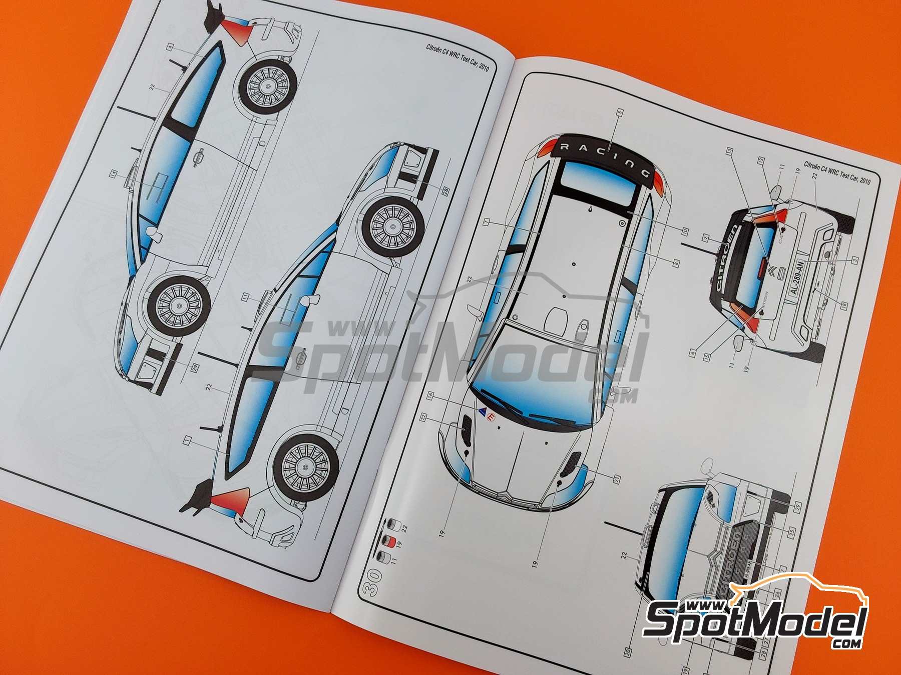 Image 21: Citroen C4 WRC | Maqueta de coche en escala 1/24 fabricado por Heller (ref. 80756, tambien 3279510807561)