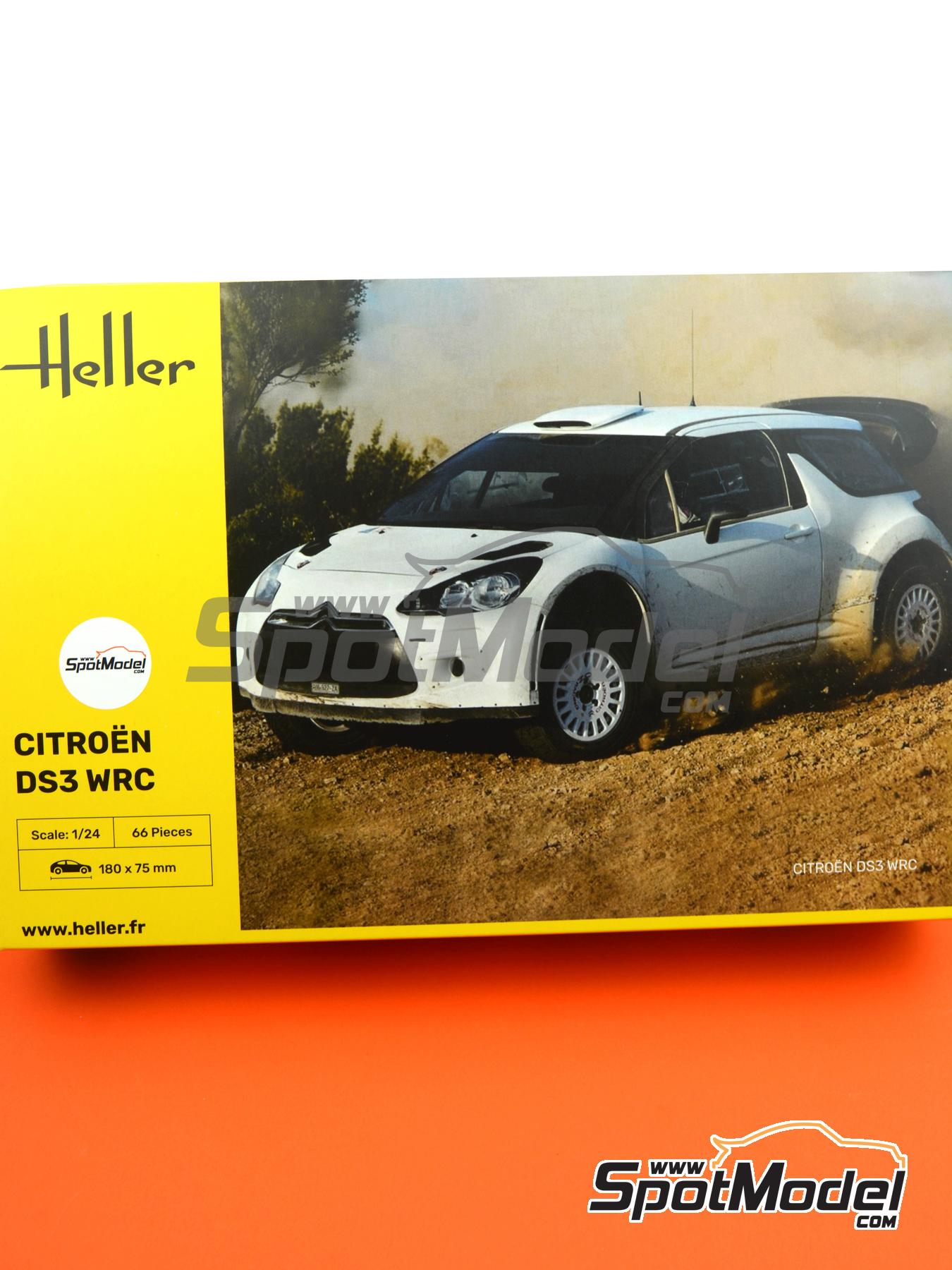 Heller 80758: Maqueta de coche escala 1/24 - Citroen DS3 WRC 2013 (ref.  80758)