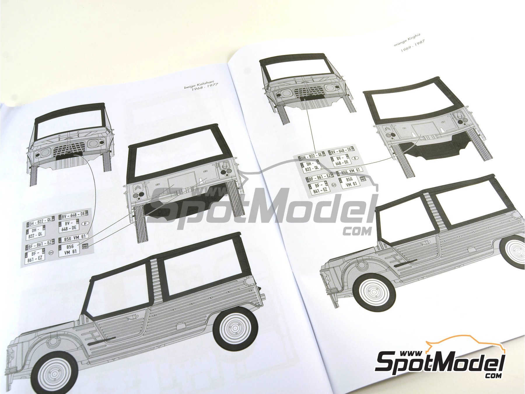 Image 15: Citroën Mehari | Maqueta de coche en escala 1/24 fabricado por Heller (ref. 80760, tambien 3279510807608)