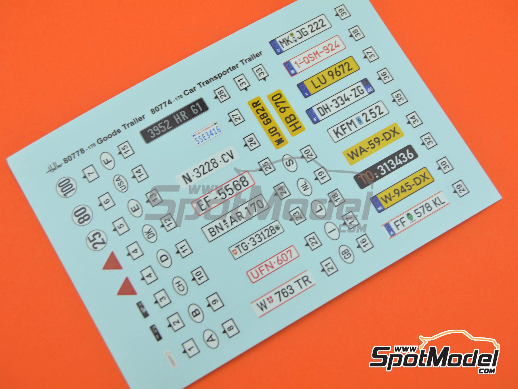 Image 7: Remolque de transporte de automóviles | Maqueta de remolque en escala 1/24 fabricado por Heller (ref. 80774, tambien 3279510807745)