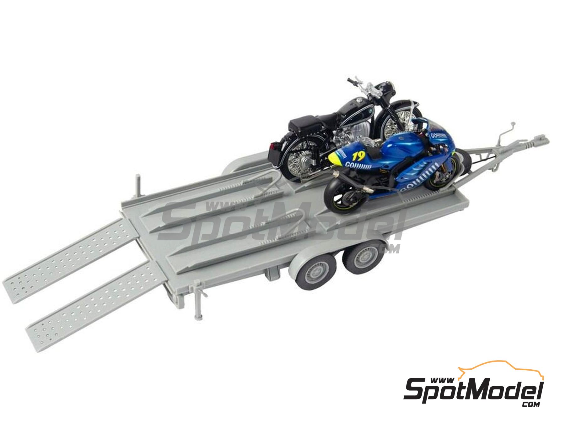 Image 3: Goods Trailer | Trailer scale model kit in 1/24 scale manufactured by Heller (ref. 80778, also 3279510807783)