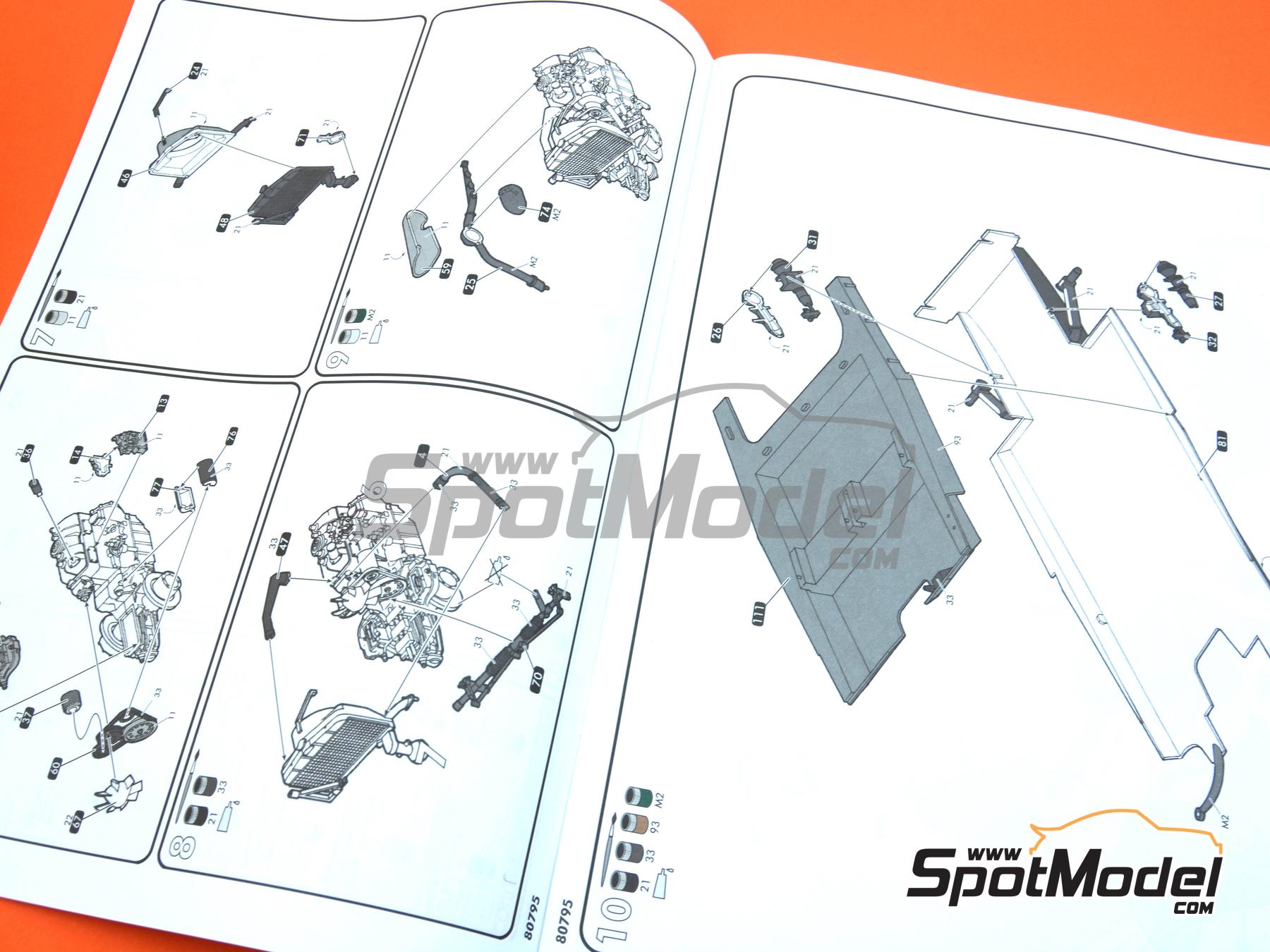 Image 3: Citro&euml;n DS 19 Berline | Car scale model kit in 1/16 scale manufactured by Heller (ref.&nbsp;80795, also 3279510807950)