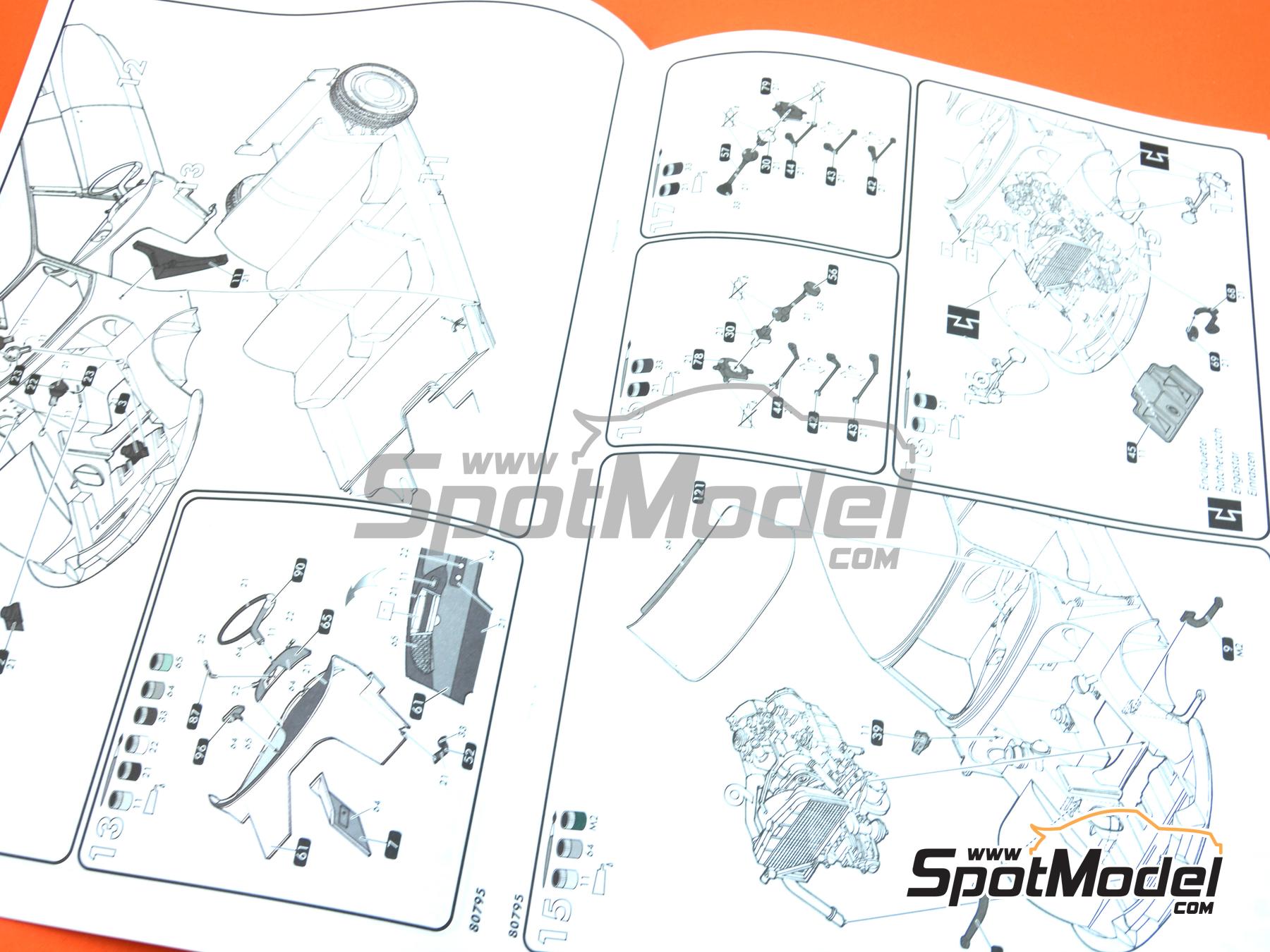 Image 4: Citro&euml;n DS 19 Berline | Car scale model kit in 1/16 scale manufactured by Heller (ref.&nbsp;80795, also 3279510807950)