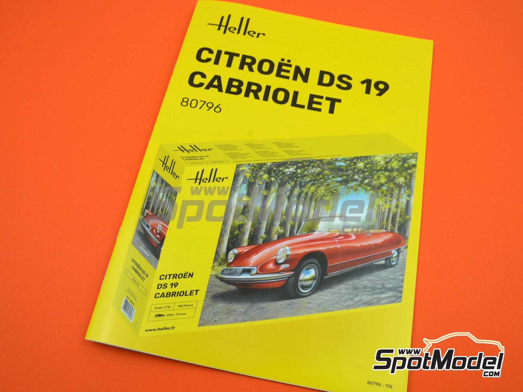 Heller 80796: Car scale model kit 1/16 scale - Citroën DS 19