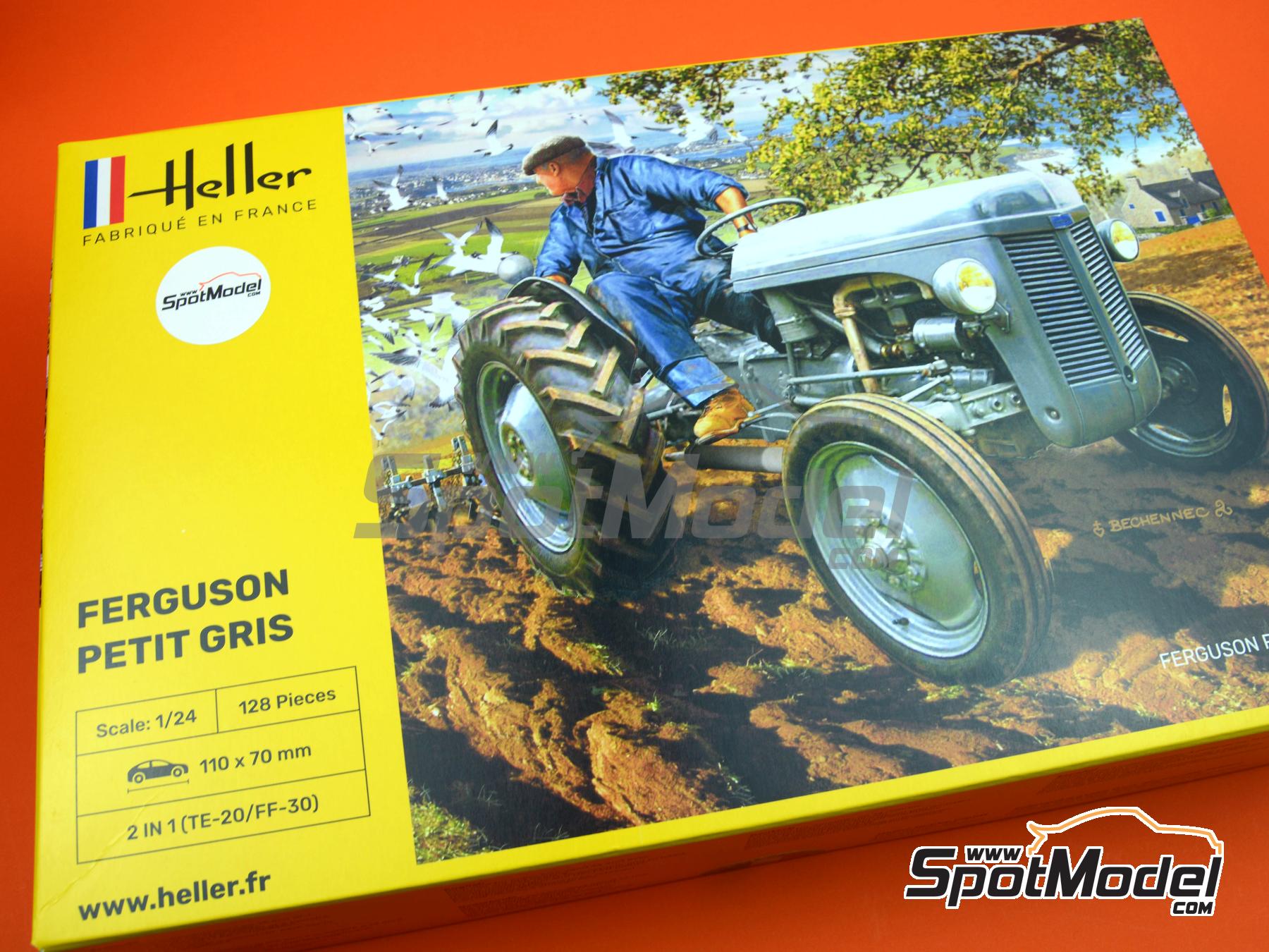 Image 1: Tractor Ferguson TE-20 "Petit Gris" | Maqueta de tractor en escala 1/24 fabricado por Heller (ref. 81401, tambien 3279510814019)