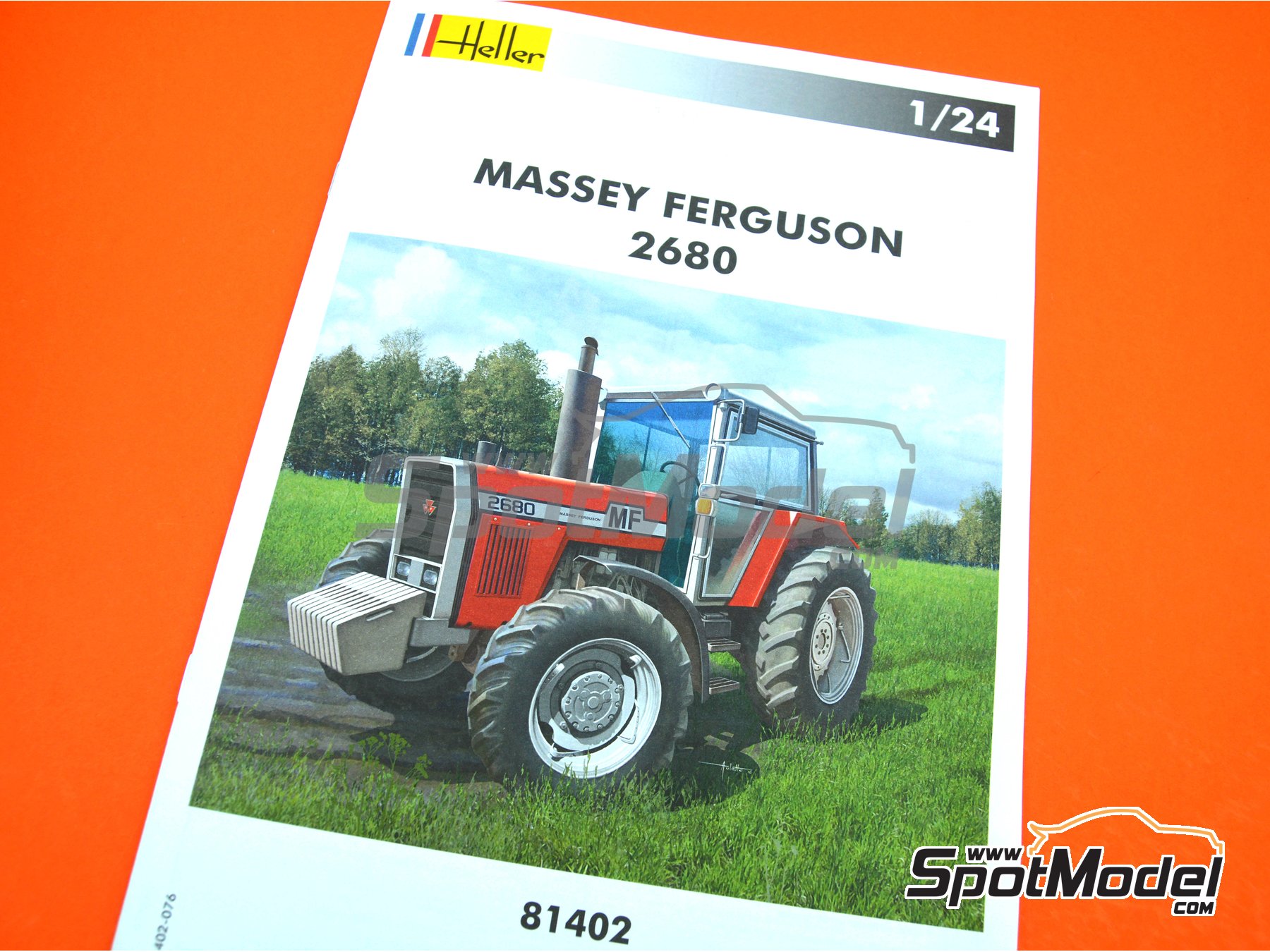 Image 6: Massey Ferguson 2680 | Maqueta de tractor en escala 1/24 fabricado por Heller (ref. 81402, tambien 3279510814026)