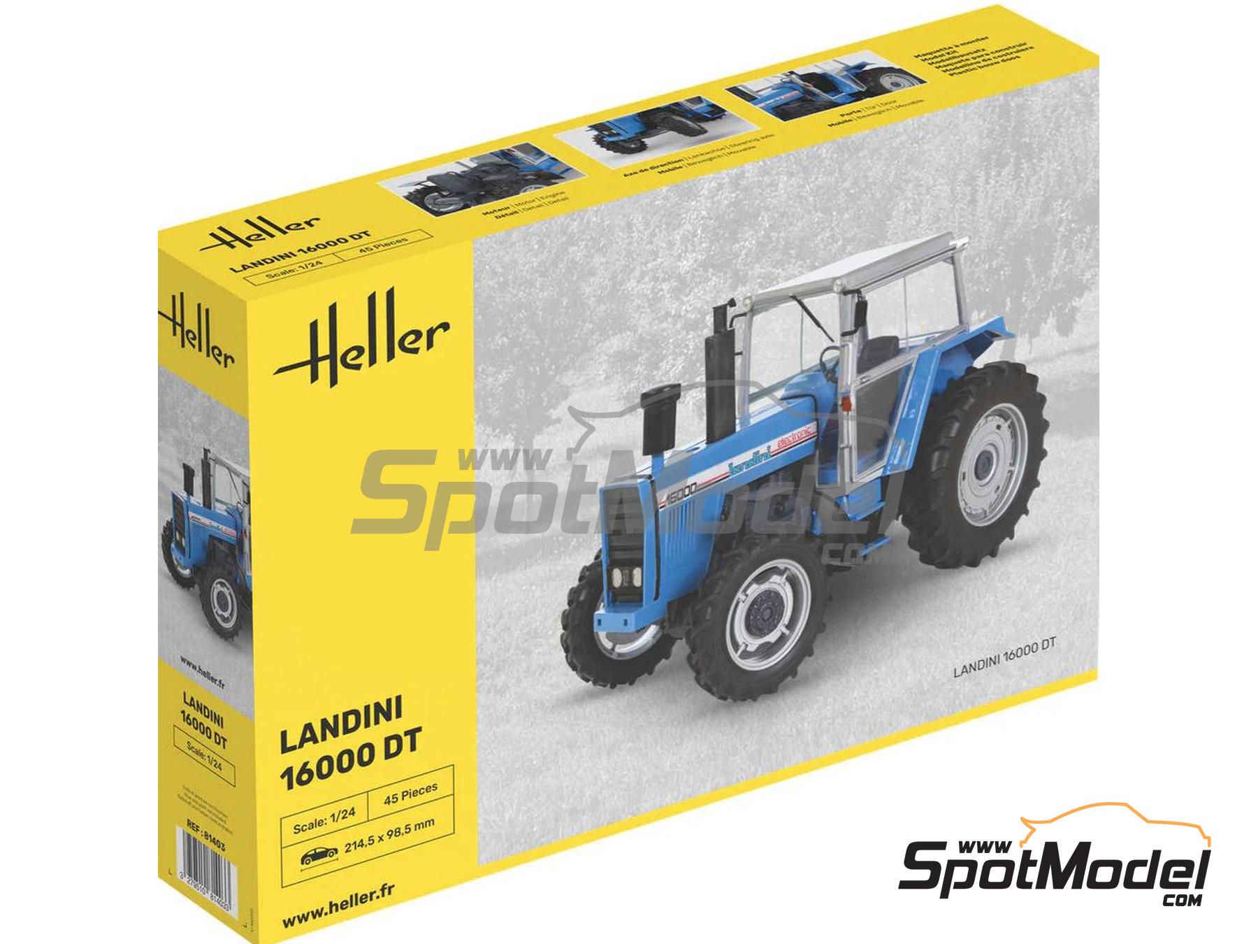 Image 1: Landini 16000 DT | Maqueta de tractor en escala 1/24 fabricado por Heller (ref. 81403, tambien 3279510814033)