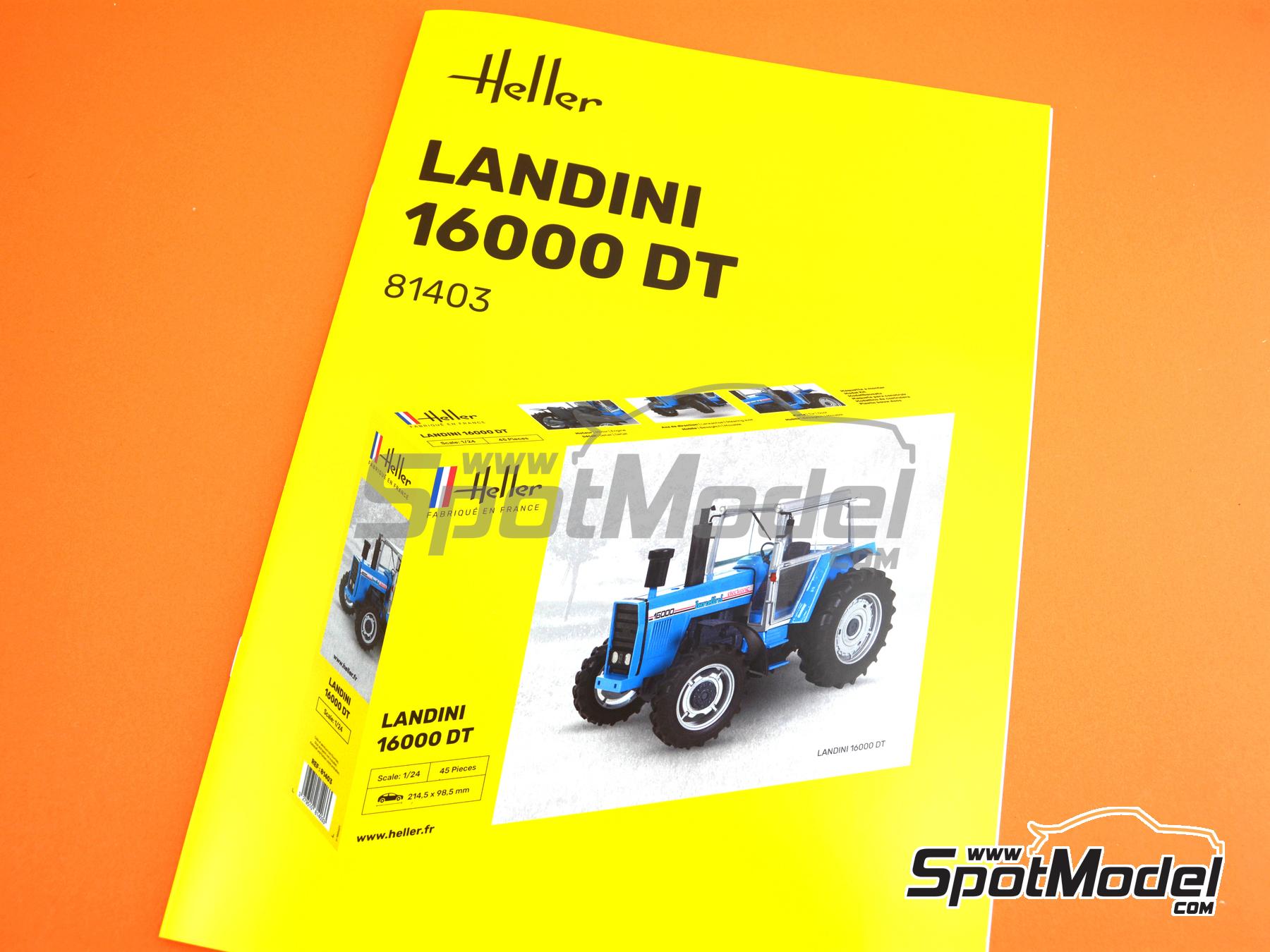 Heller 81403: Tractor scale model kit 1/24 scale - Landini 16000 DT ...