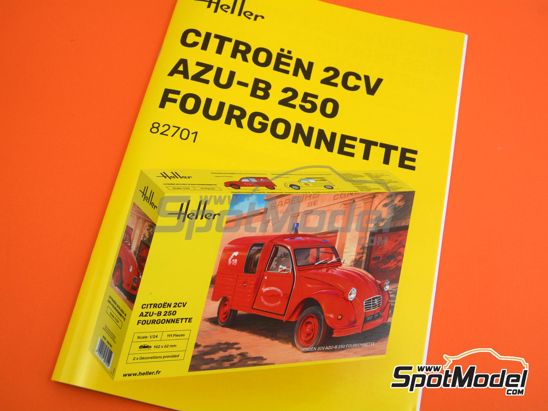 Image 11: Citro&euml;n 2CV Van AK 250 | Van scale model kit in 1/24 scale manufactured by Heller (ref.&nbsp;82701, also 3279510827019)